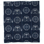 E-Gasuri Futonji with Moneybags | Japanese Indigo