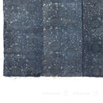 Katazome Futonji -Japanese Indigo Futon Cover with Kiku Motif