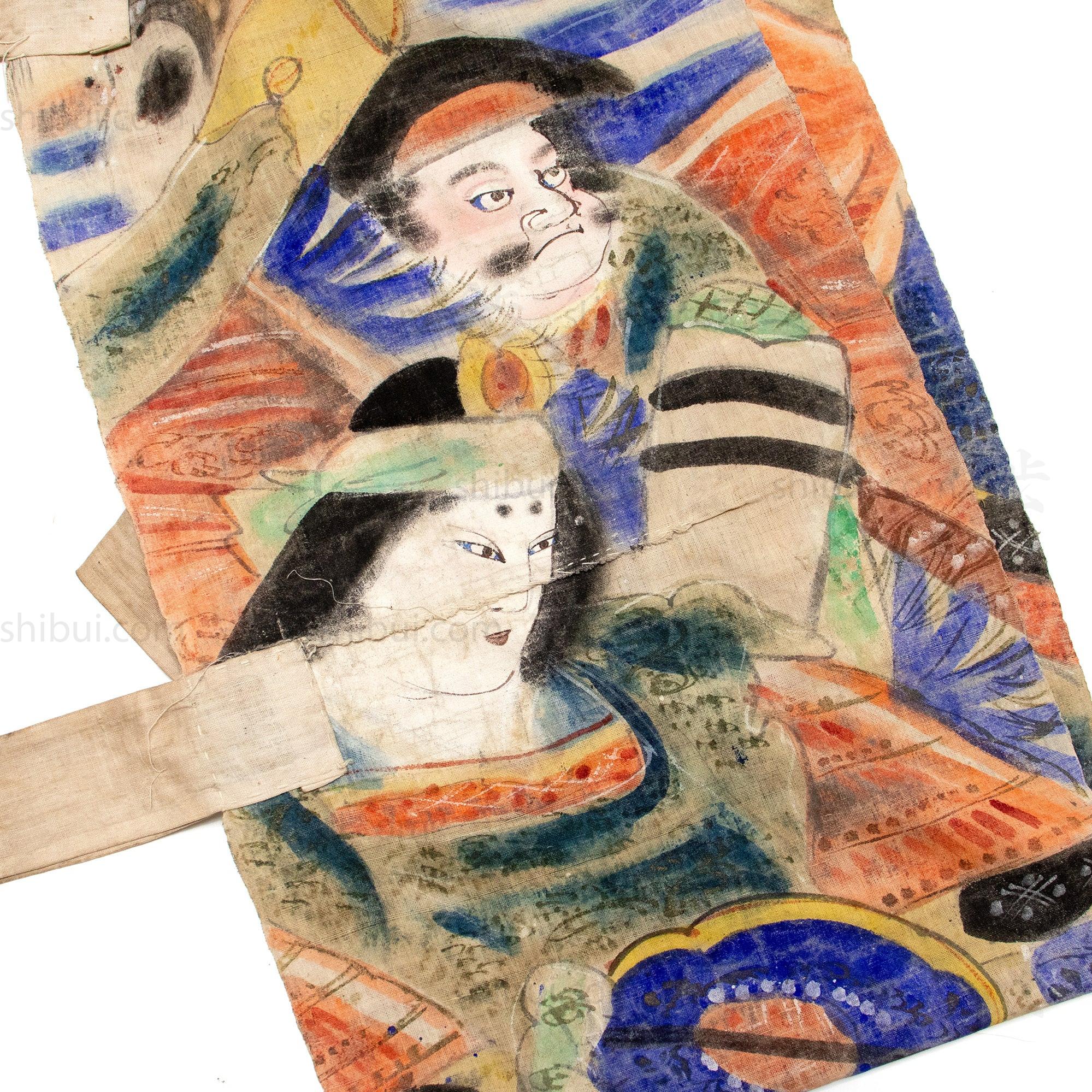 Nobori - Boys Day Banner Set of 2 | Empress Jingu, Her Son and Advisors