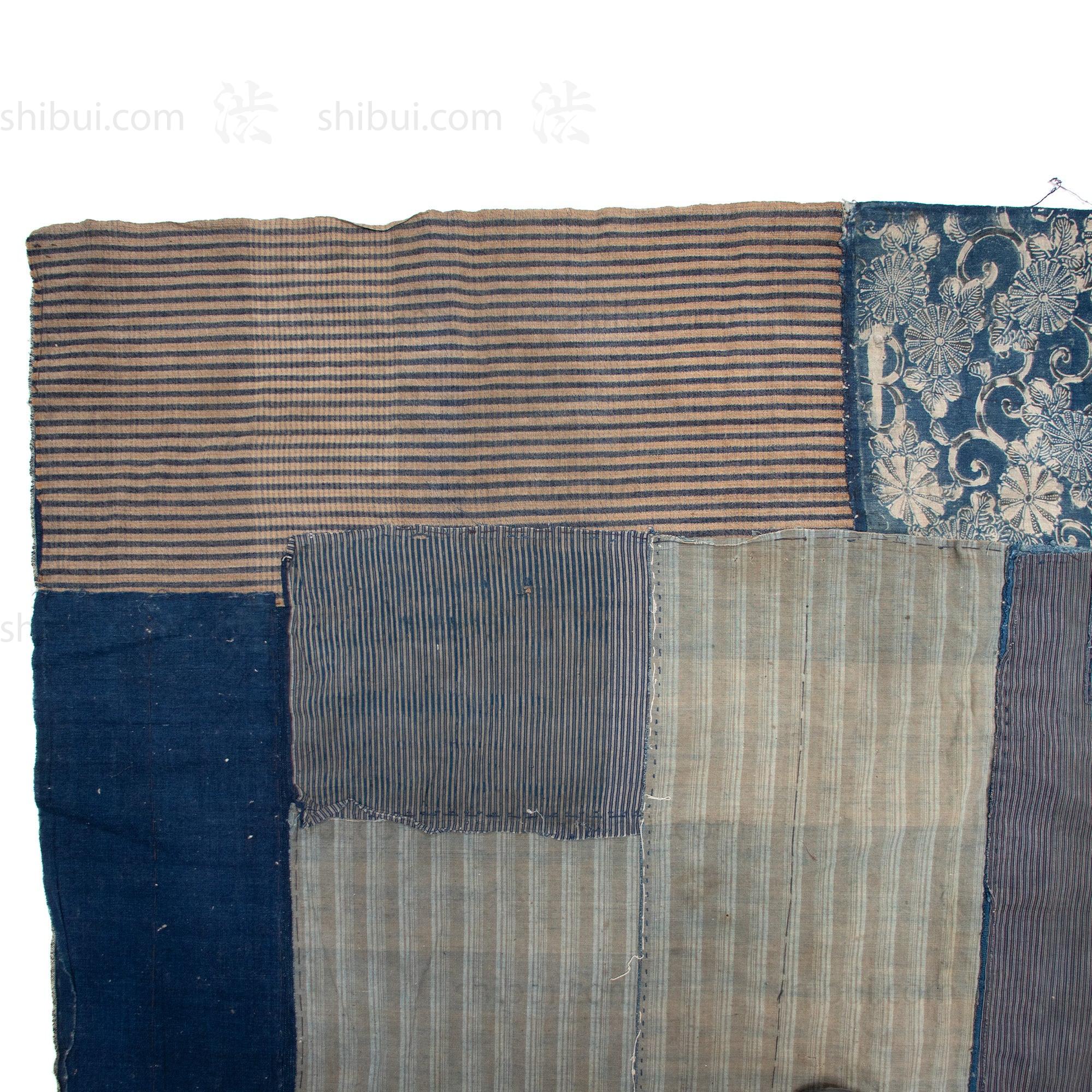 Boro Multilayer Blanket Made From Shima |  Japanese Indigo
