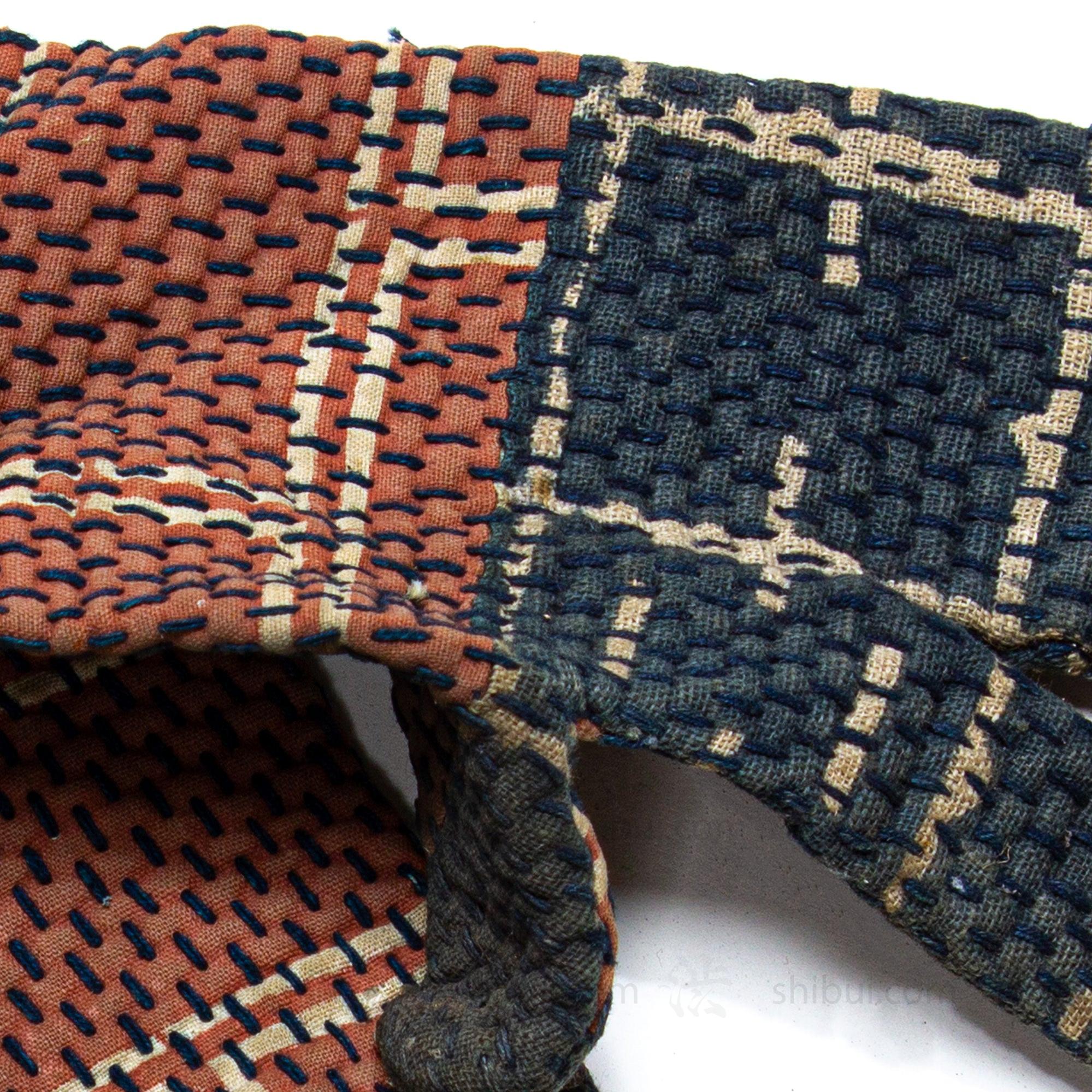 Sashiko Quilted Japanese 19th Century Fireman's Gloves