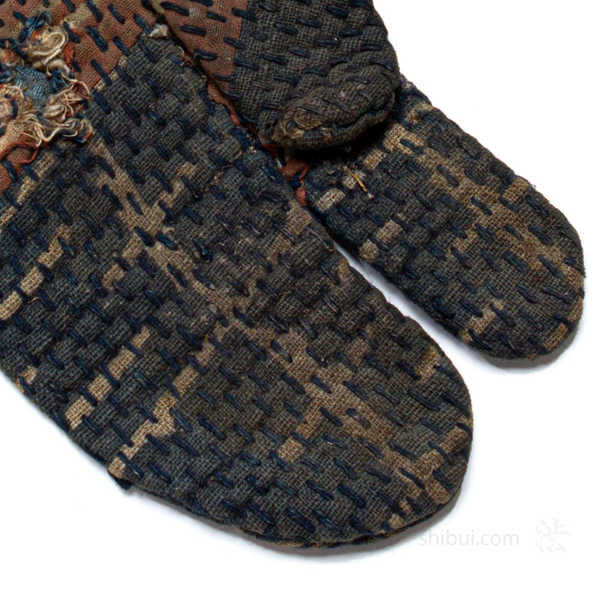 Sashiko Quilted Japanese 19th Century Fireman's Gloves