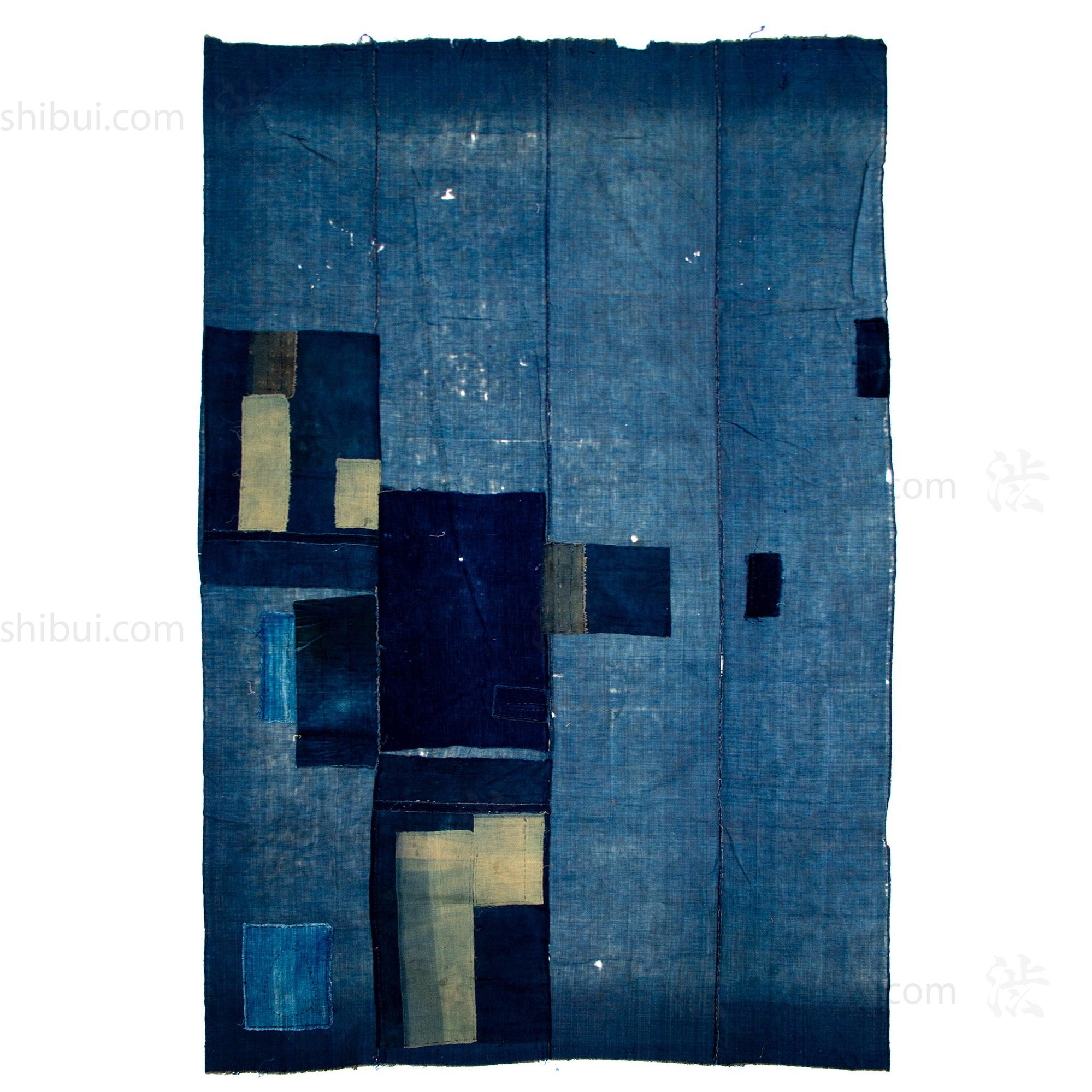 Antique Japanese Boro Futonji Futon Cover