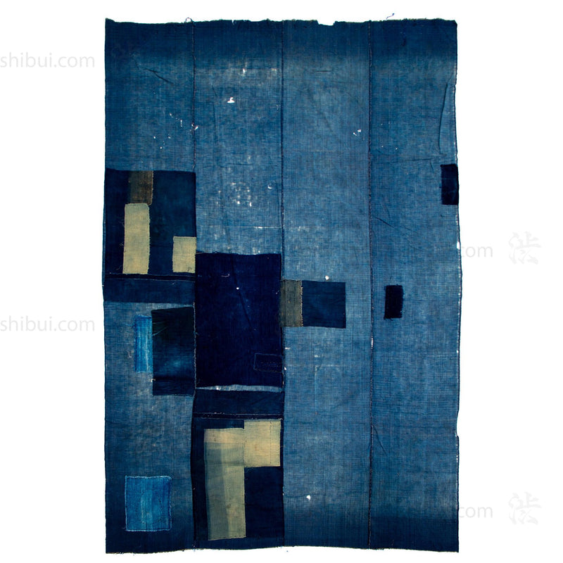 Antique Japanese Boro Futonji Futon Cover