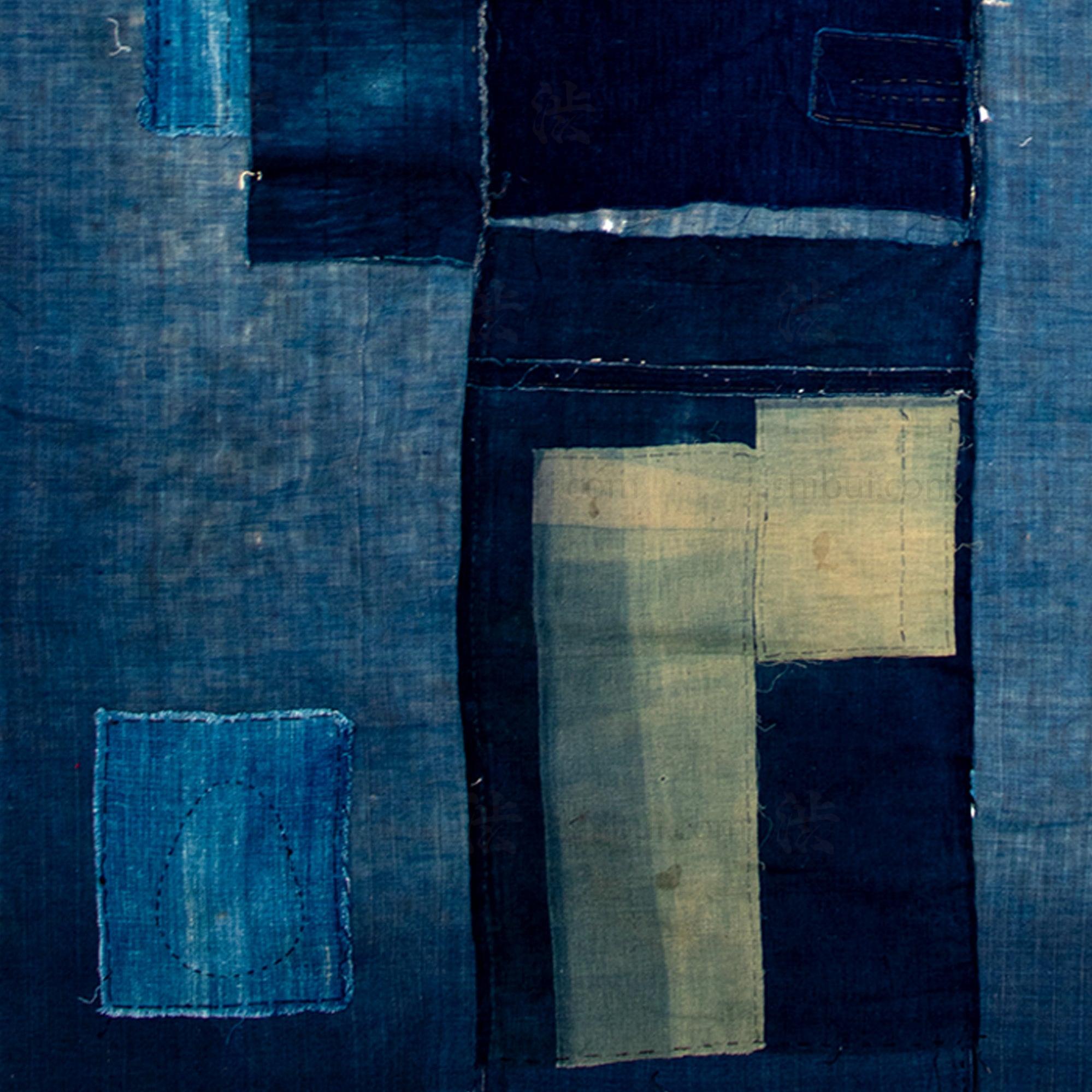 Antique Japanese Boro Futonji Futon Cover