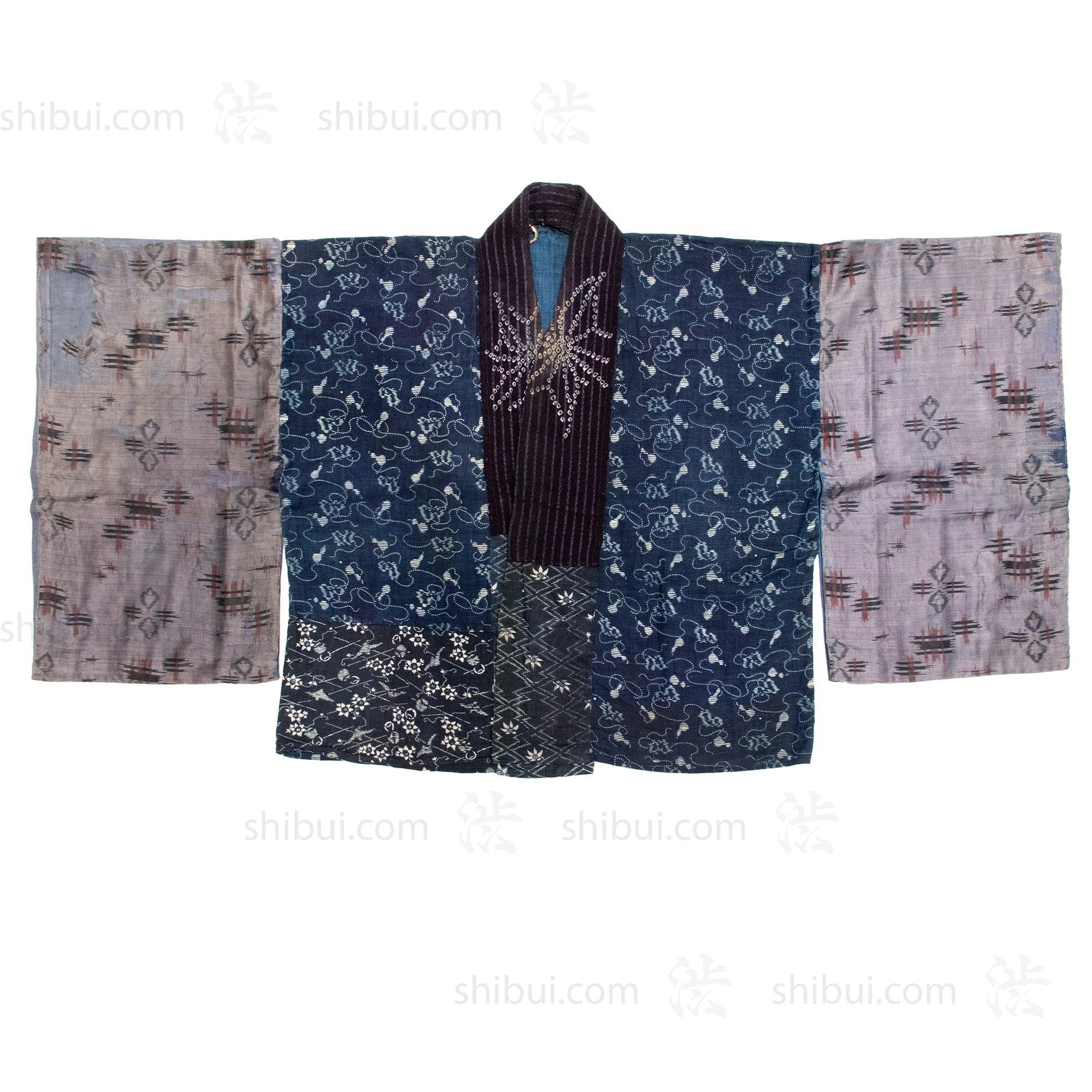 Yosegire Hanjuban with Katazome and Kasuri