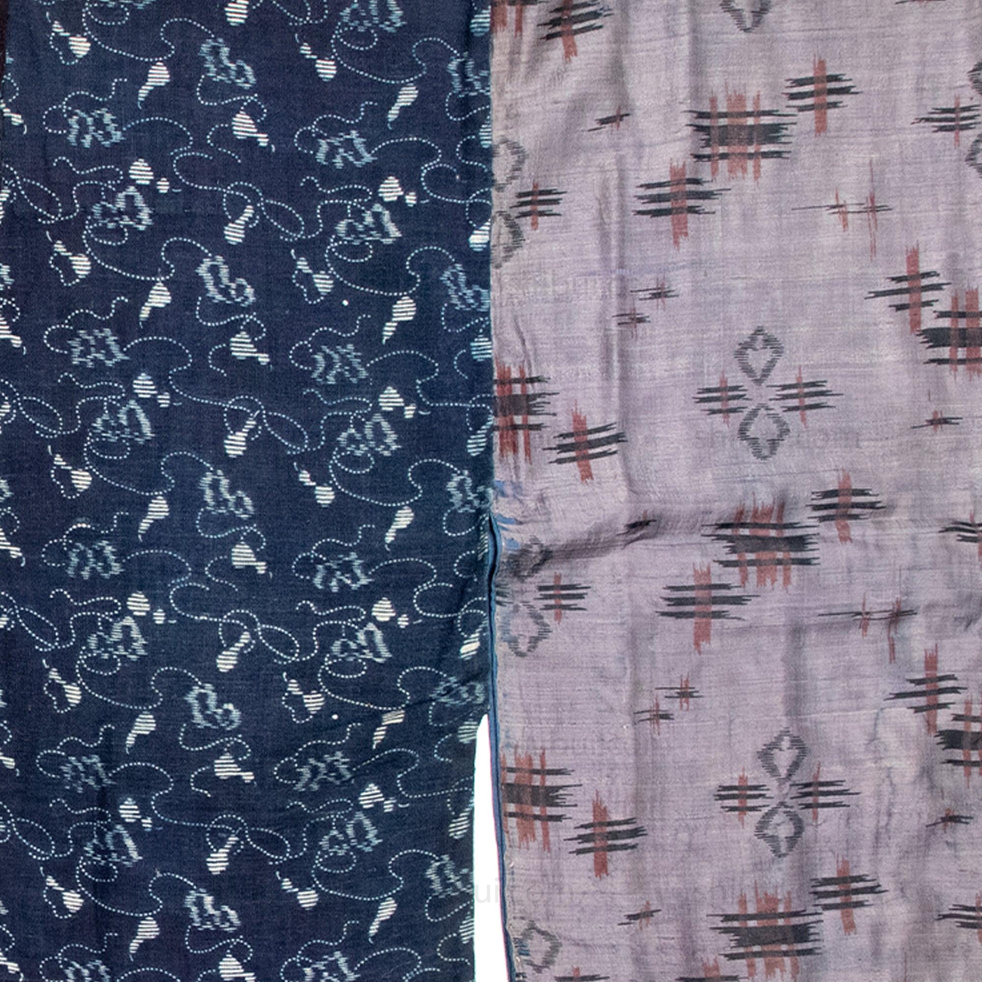 Yosegire Hanjuban with Katazome and Kasuri