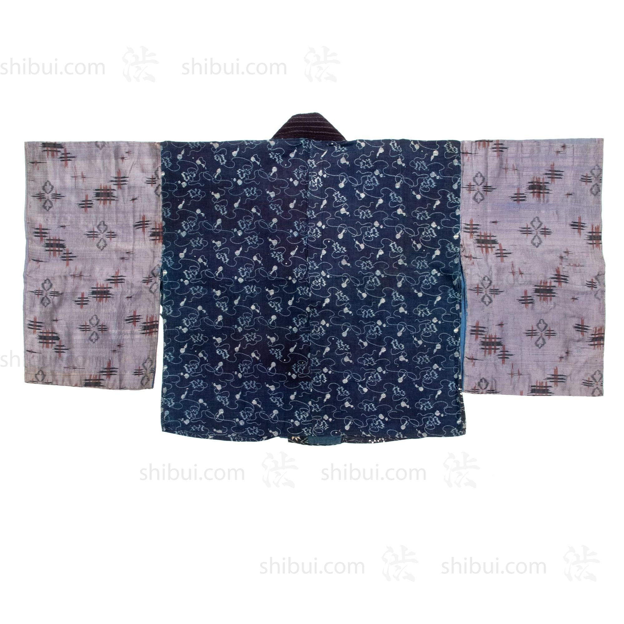 Yosegire Hanjuban with Katazome and Kasuri