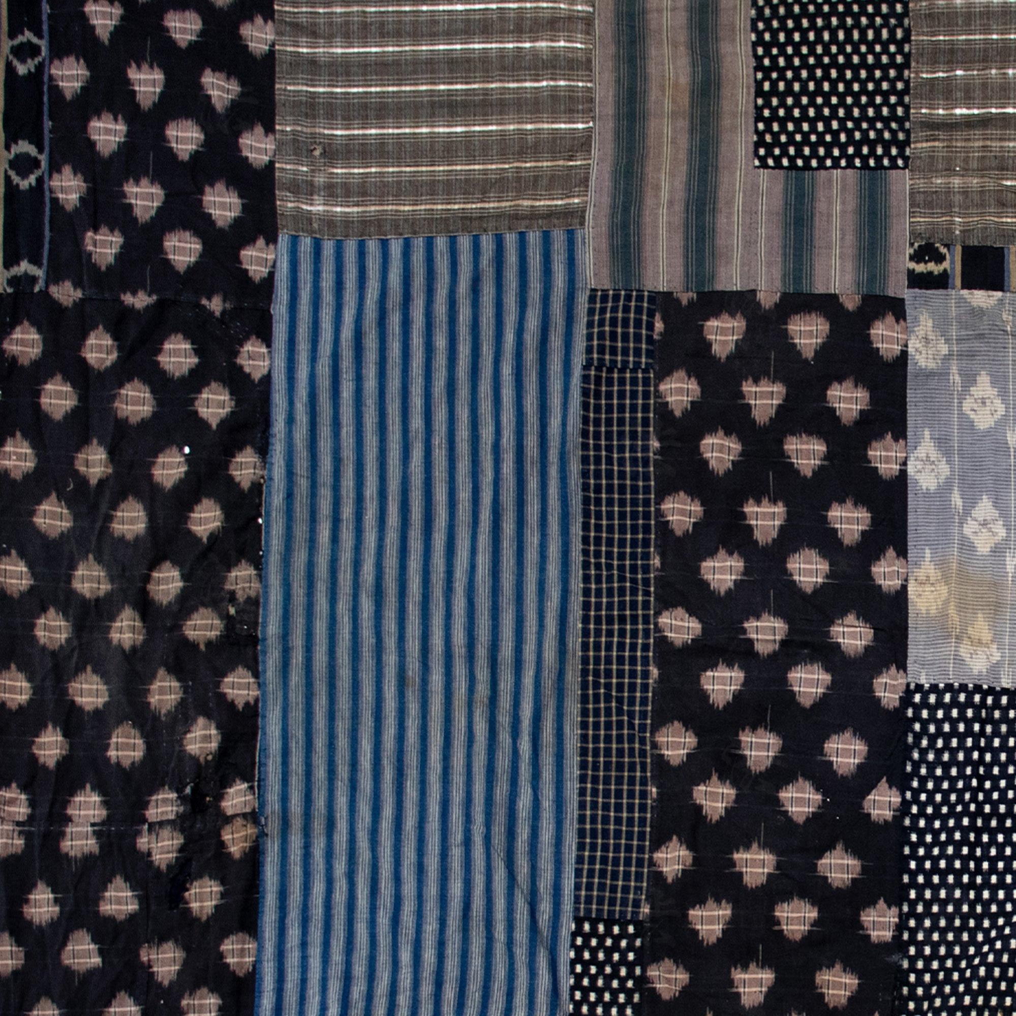 Vintage Japanese Indigo Boro Futonji