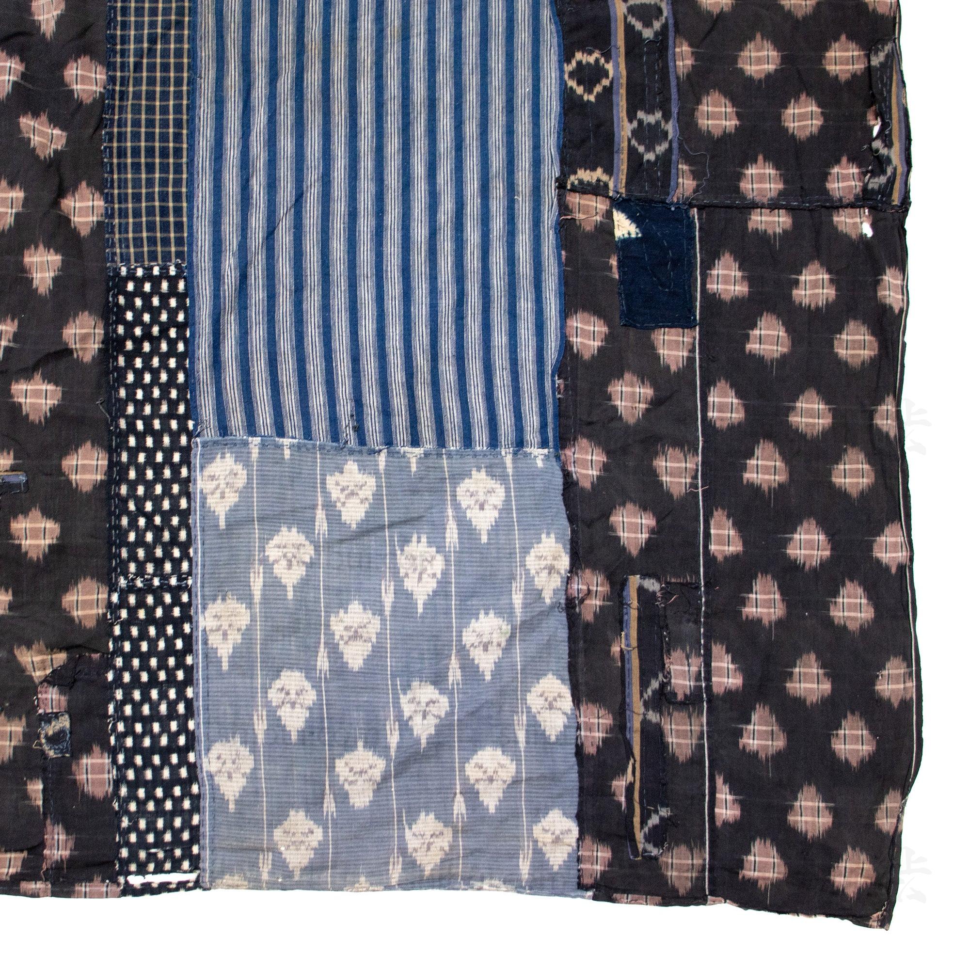 Vintage Japanese Indigo Boro Futonji