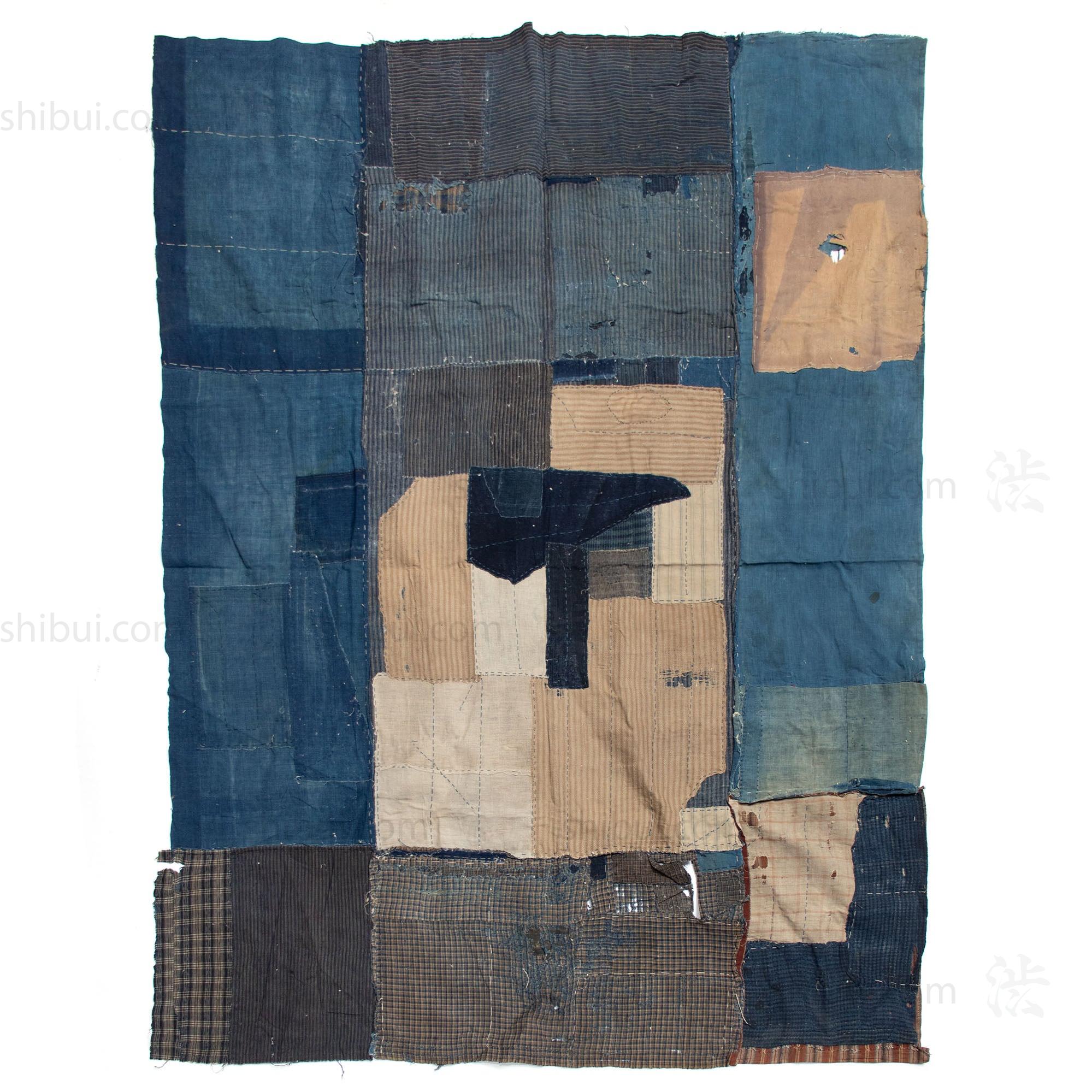 Vintage Japanese Indigo Boro Futonji