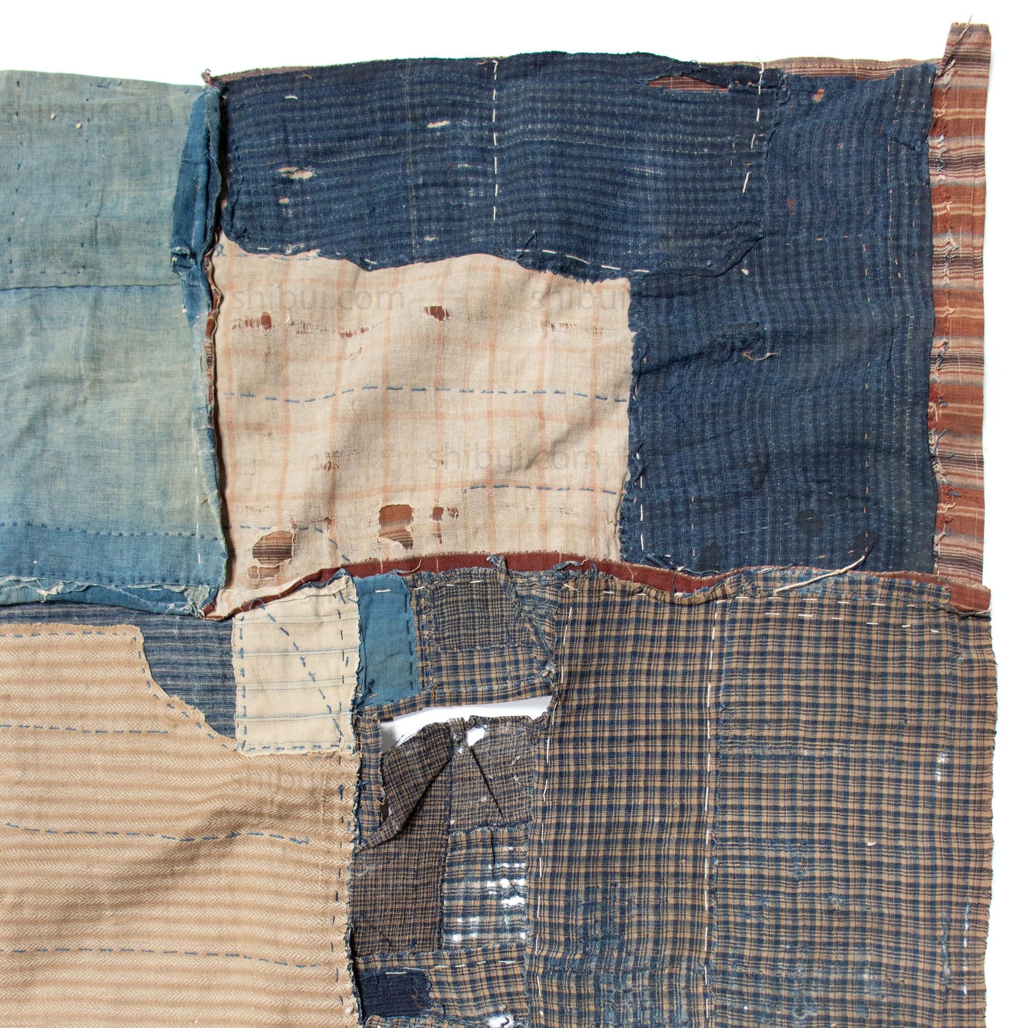 Vintage Japanese Indigo Boro Futonji