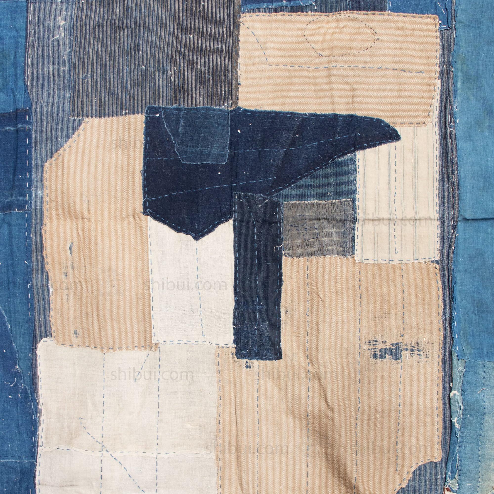 Vintage Japanese Indigo Boro Futonji