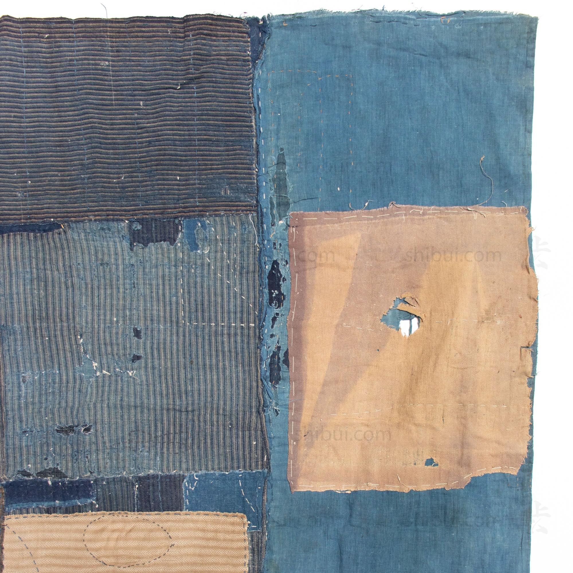 Vintage Japanese Indigo Boro Futonji