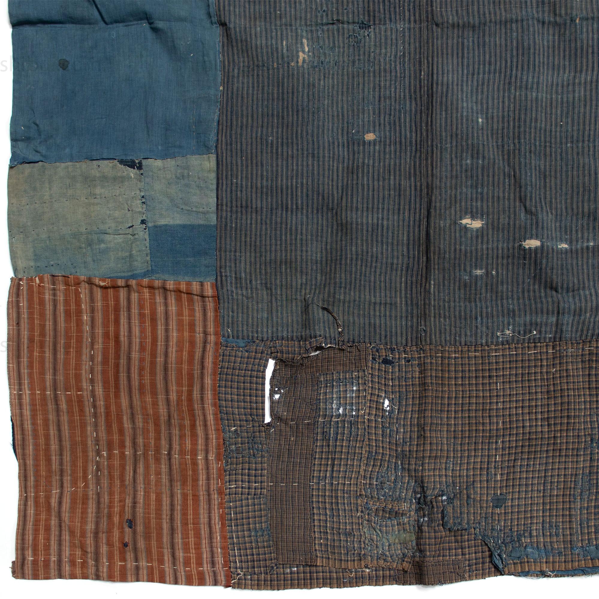 Vintage Japanese Indigo Boro Futonji