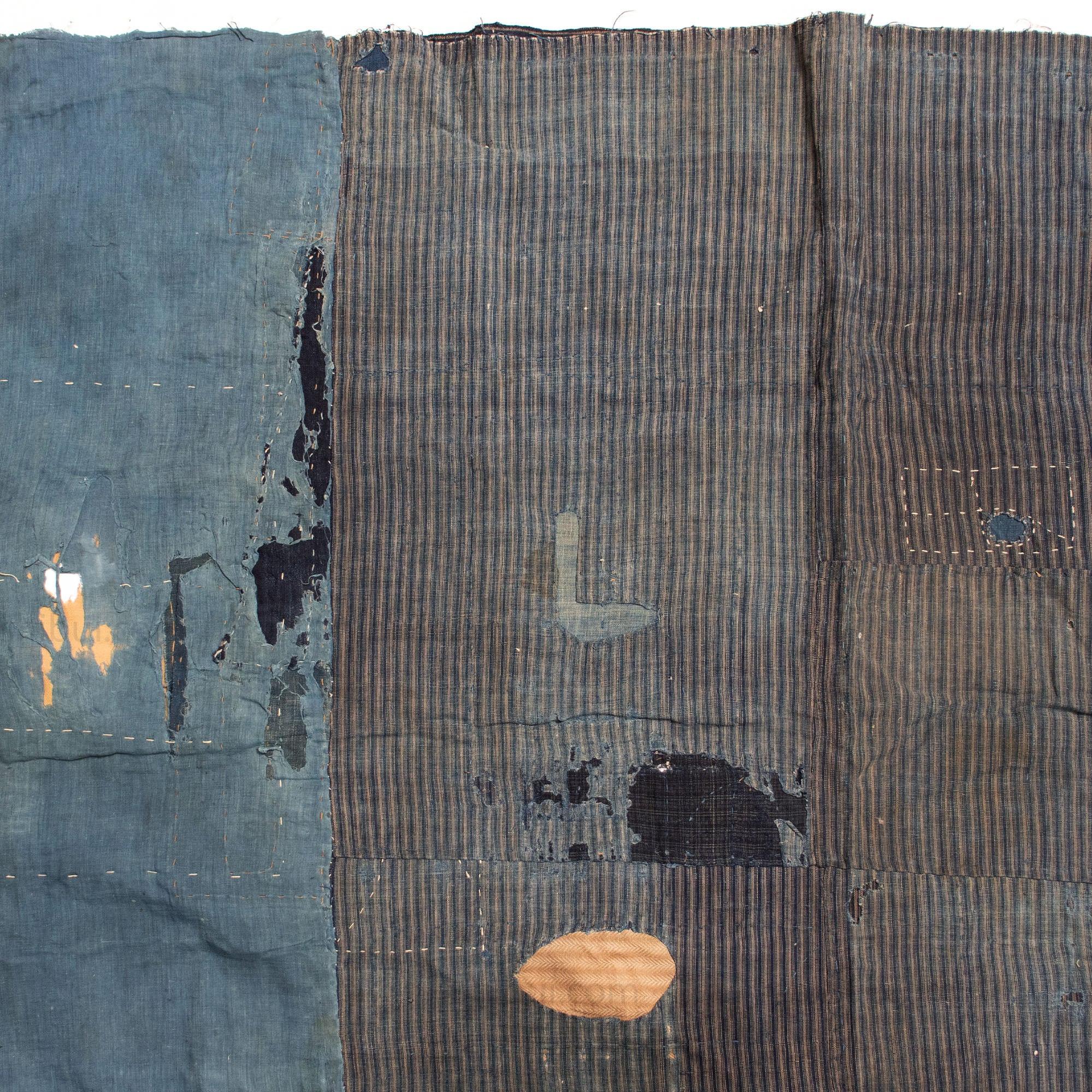 Vintage Japanese Indigo Boro Futonji