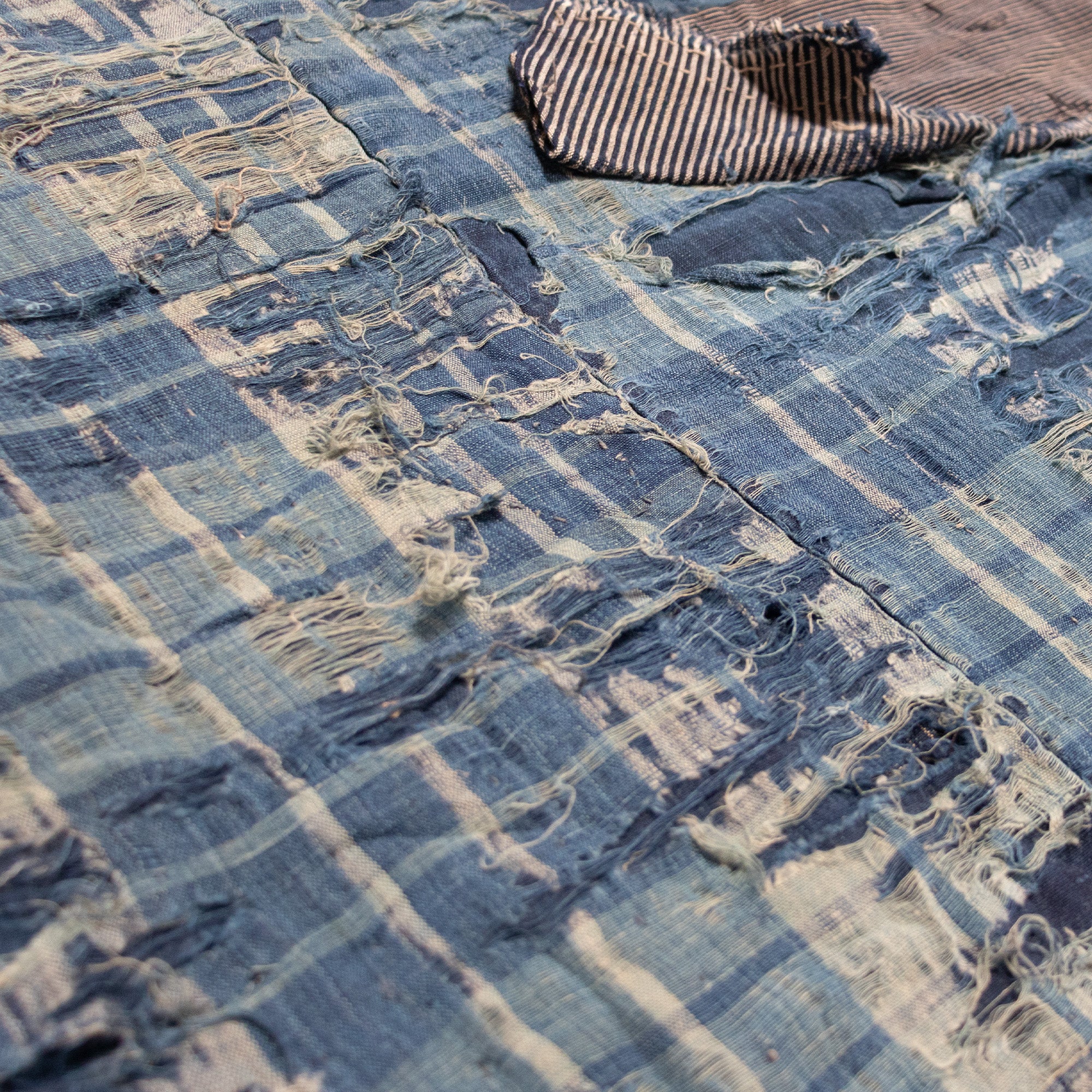 Boro Multilayer Blanket Made From Shima | Japanese Indigo