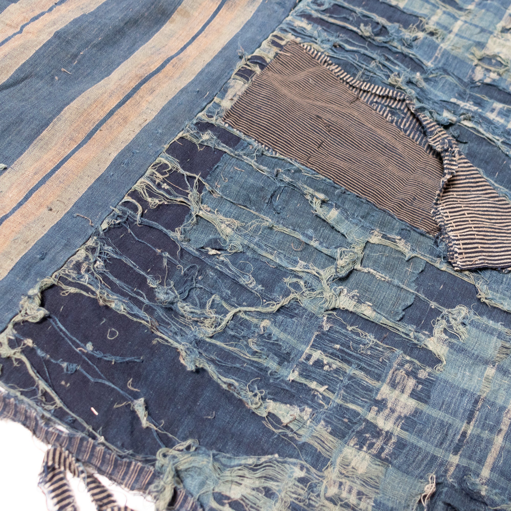 Boro Multilayer Blanket Made From Shima | Japanese Indigo