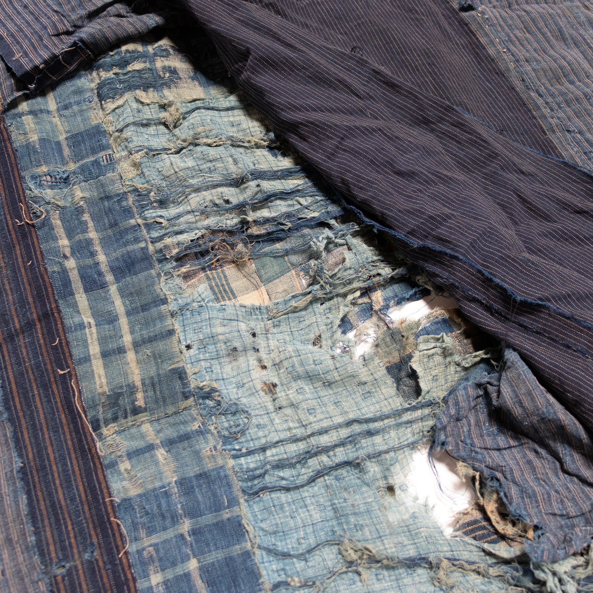 Boro Multilayer Blanket Made From Shima | Japanese Indigo