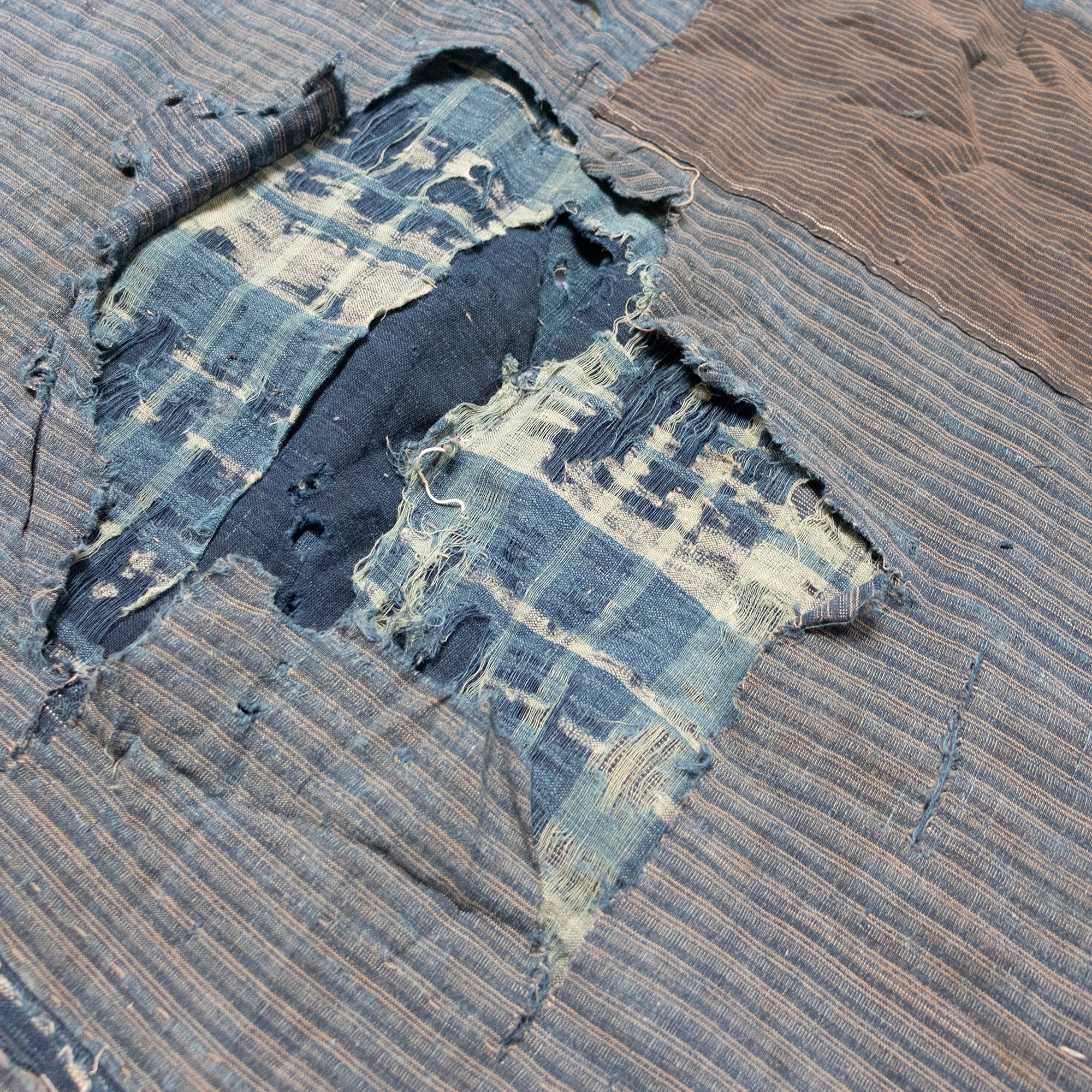 Boro Multilayer Blanket Made From Shima | Japanese Indigo