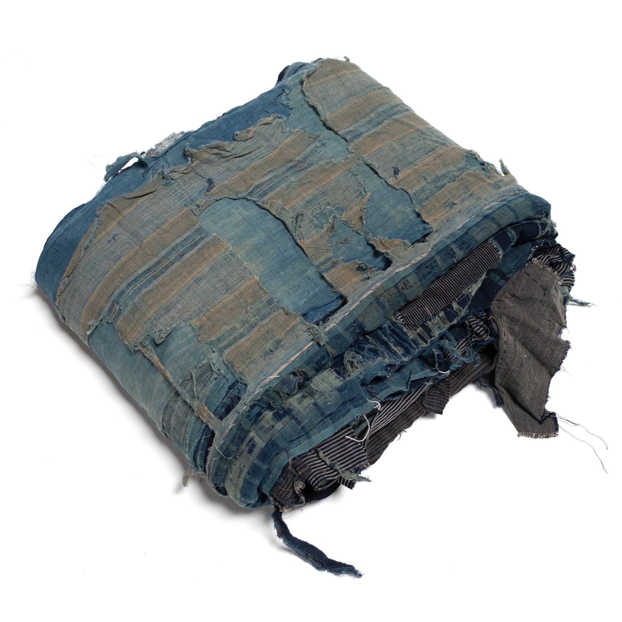 Boro Multilayer Blanket Made From Shima | Japanese Indigo
