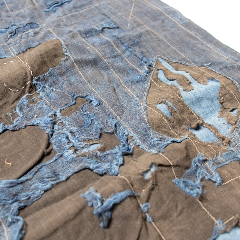 Antique Boro Sheet | Japanese Indigo