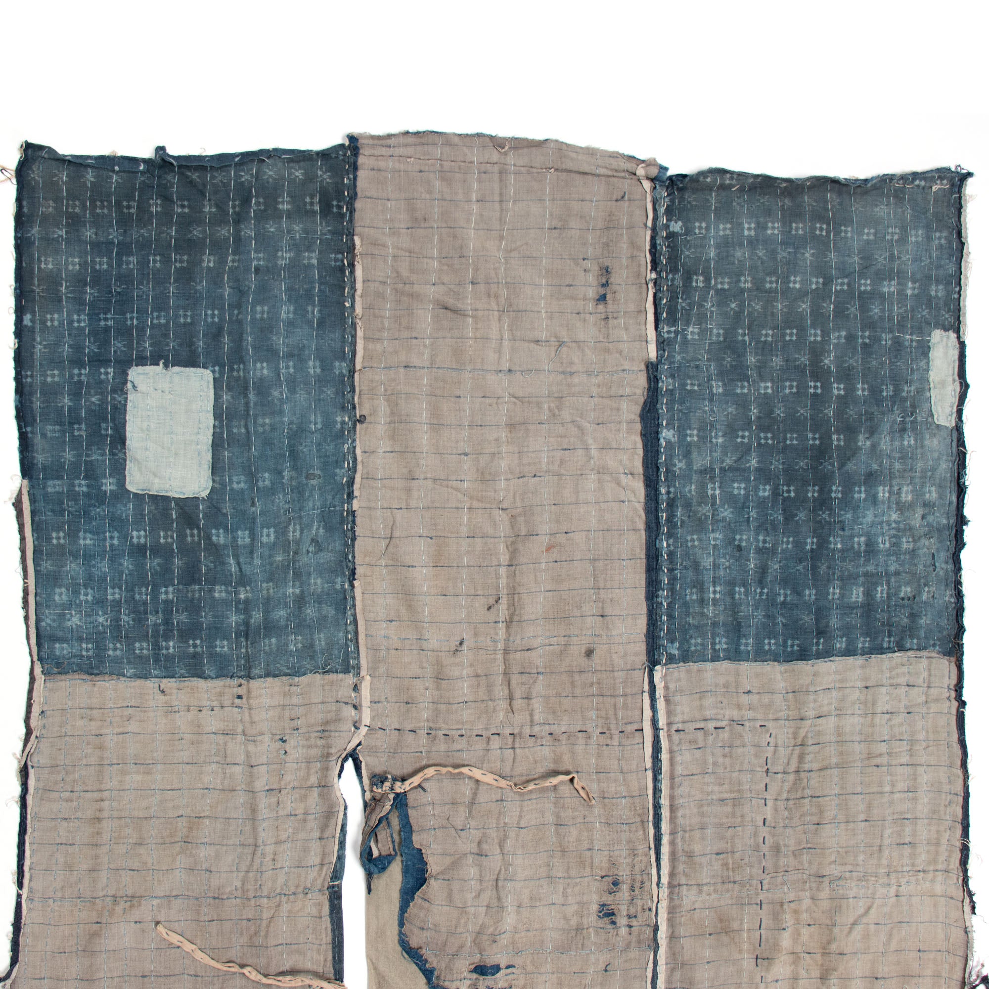 Boro & Sashiko Multilayer Blanket | Japanese Indigo Dyed Cotton