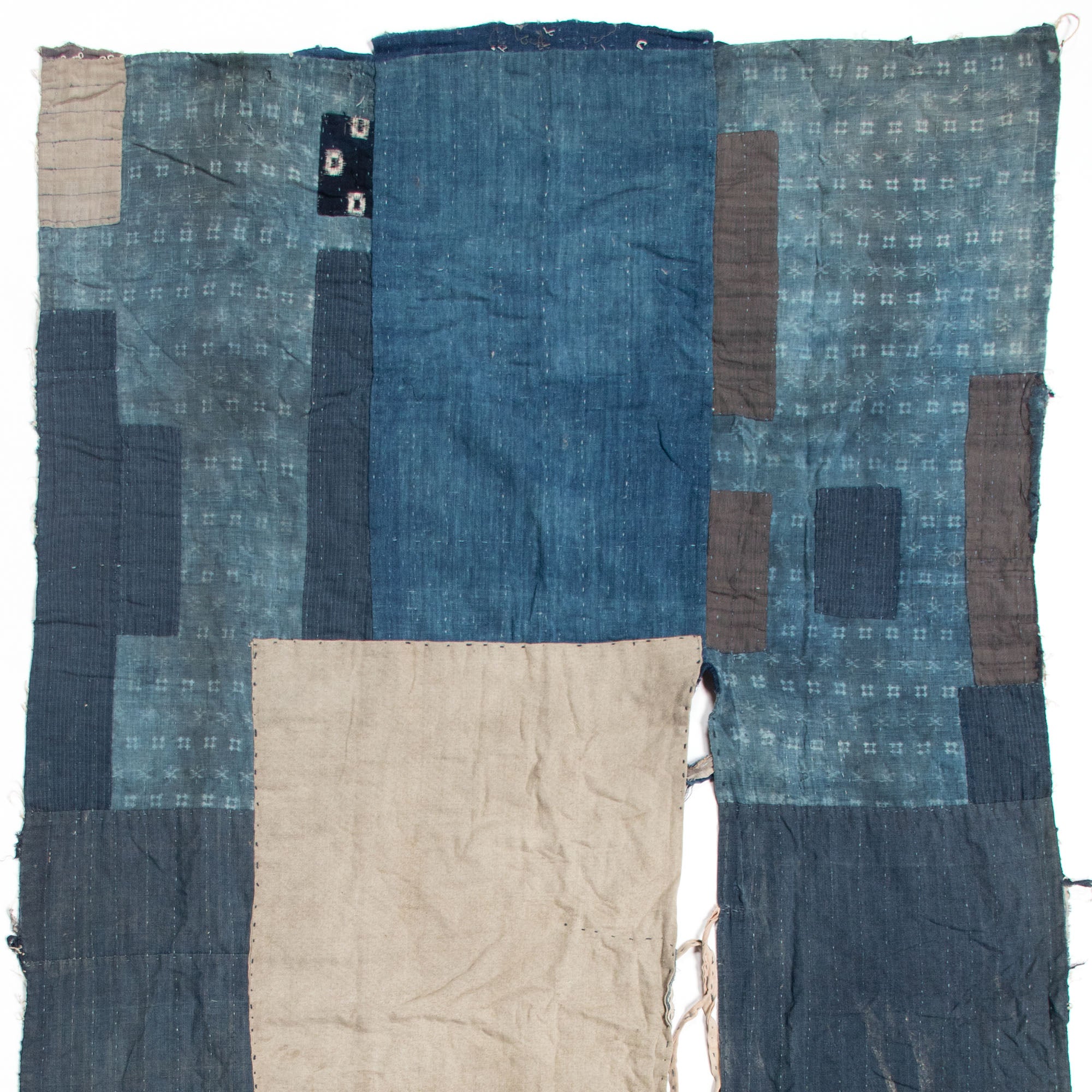 Boro & Sashiko Multilayer Blanket | Japanese Indigo Dyed Cotton