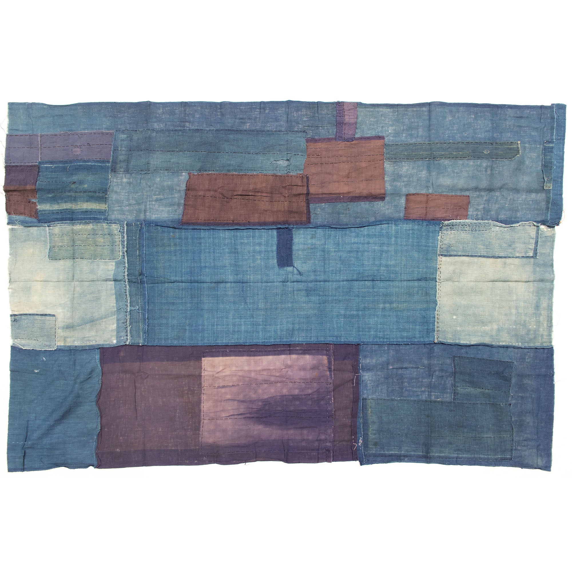 Indigo Boro Sheet | Japanese Patchwork Textile