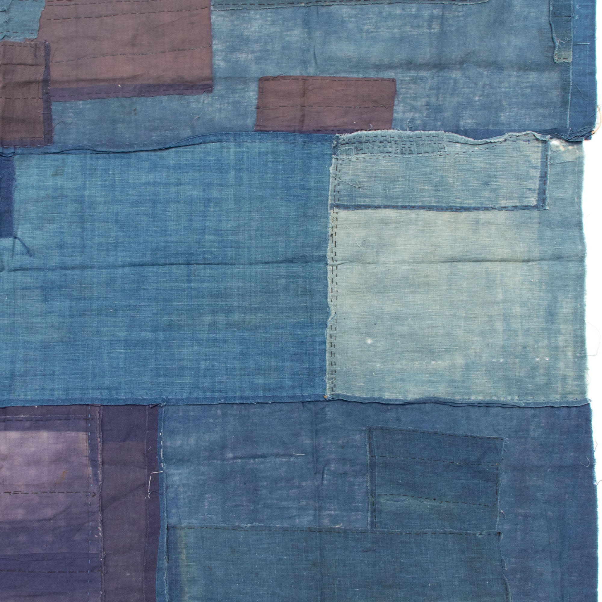 Indigo Boro Sheet | Japanese Patchwork Textile