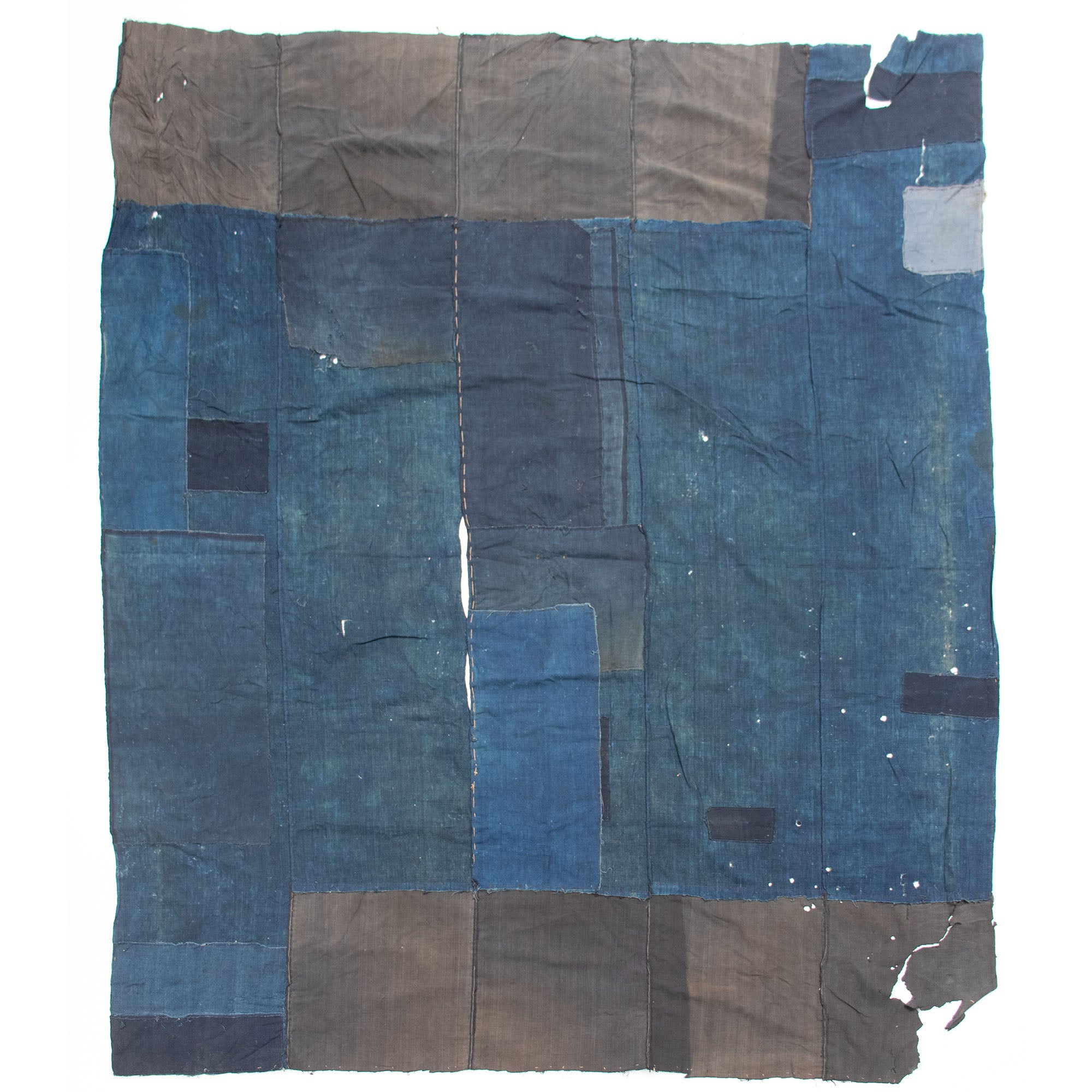 Indigo Boro Sheet | Japanese Patchwork Textile