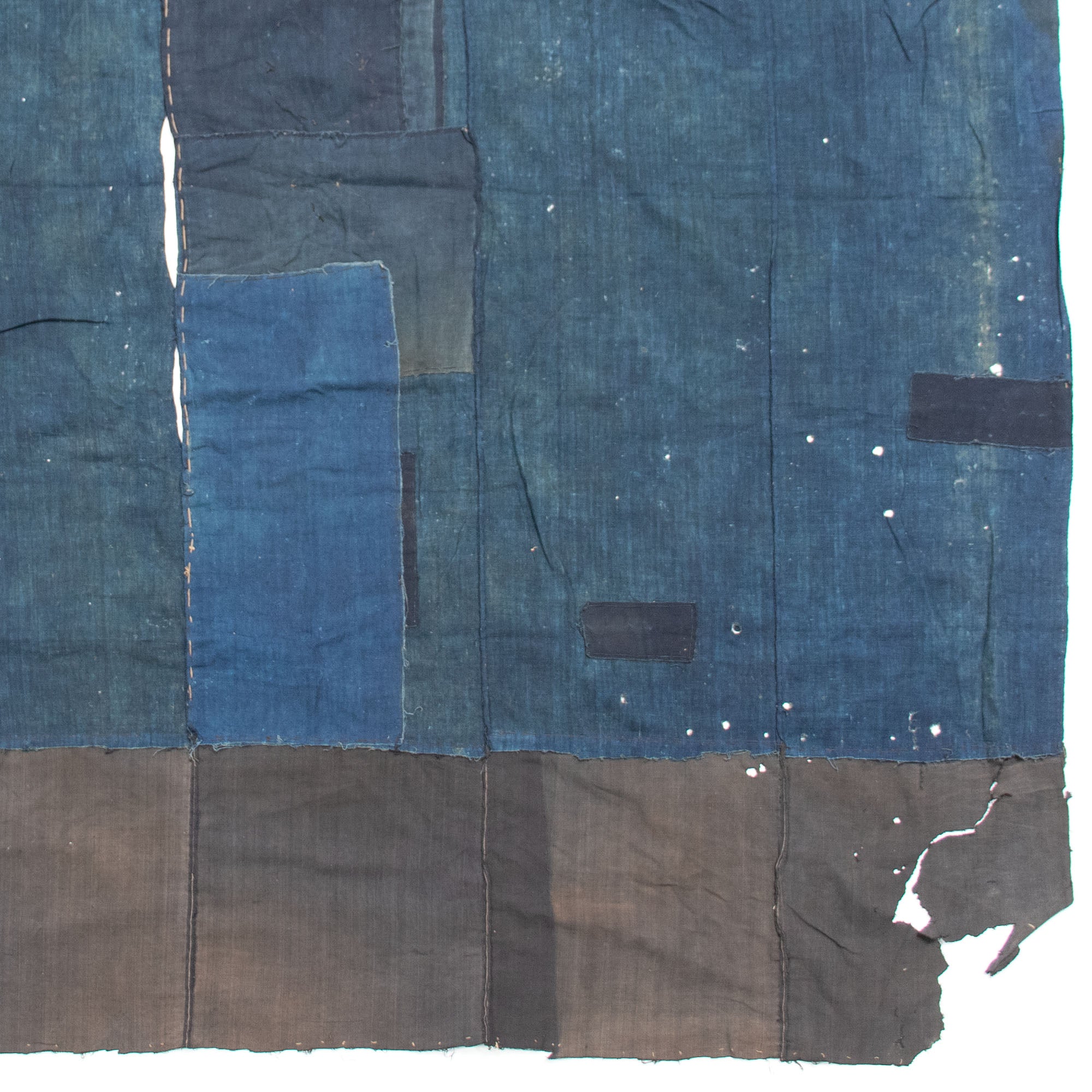 Indigo Boro Sheet | Japanese Patchwork Textile