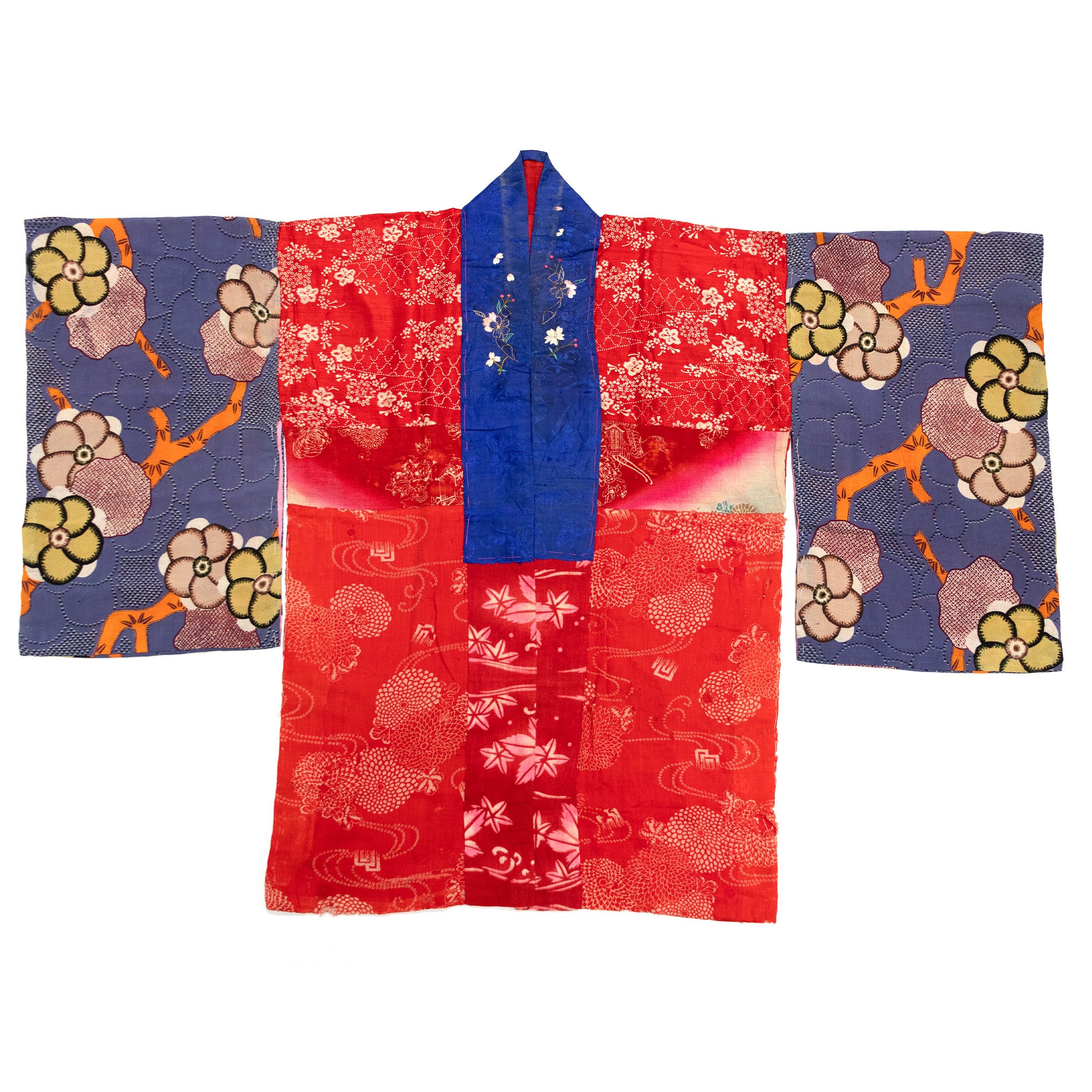 Yosegire Hanjuban with Katazome Silk