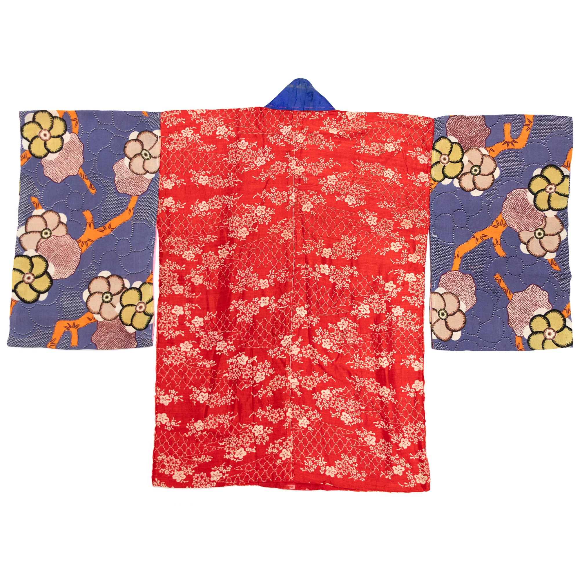 Yosegire Hanjuban with Katazome Silk