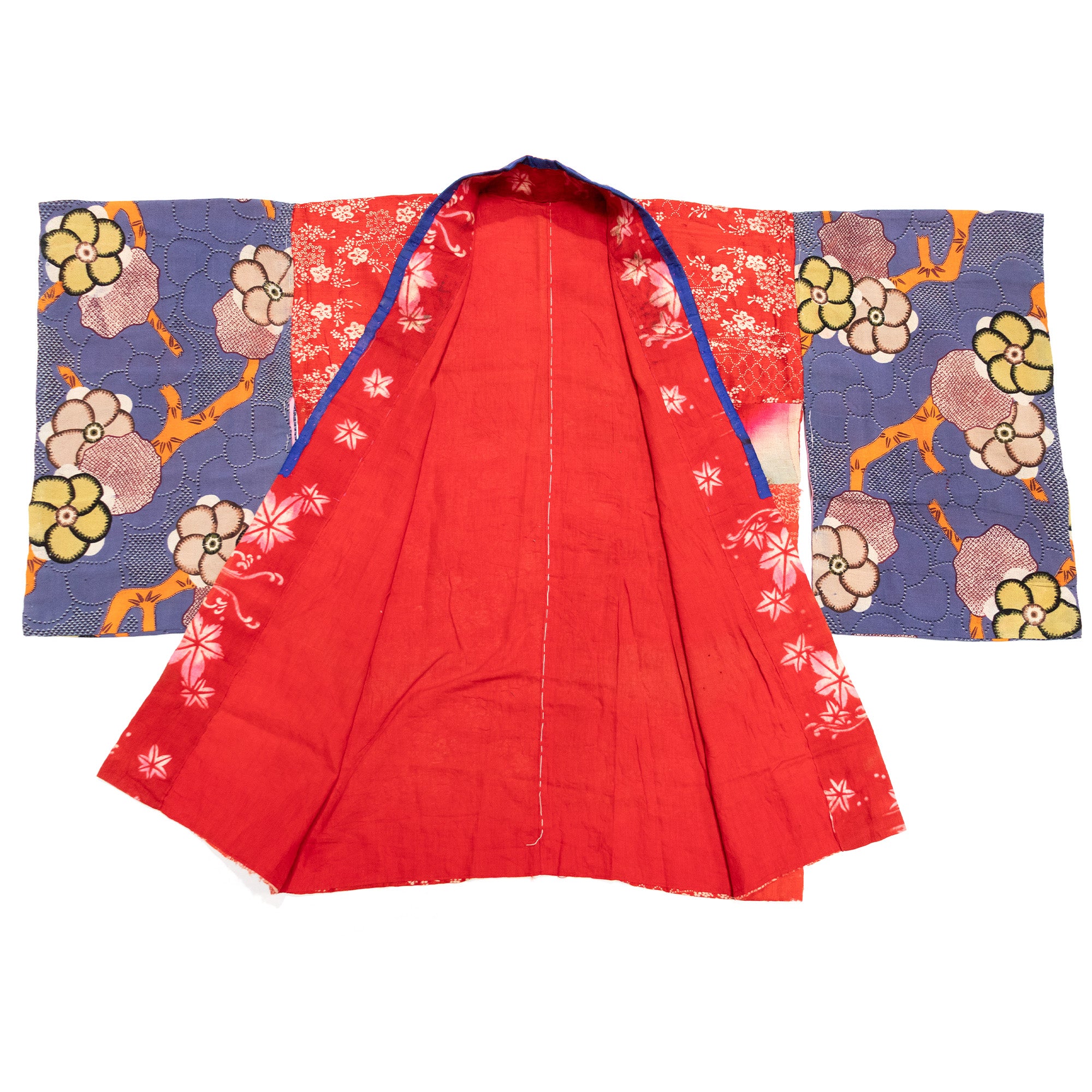 Yosegire Hanjuban with Katazome Silk