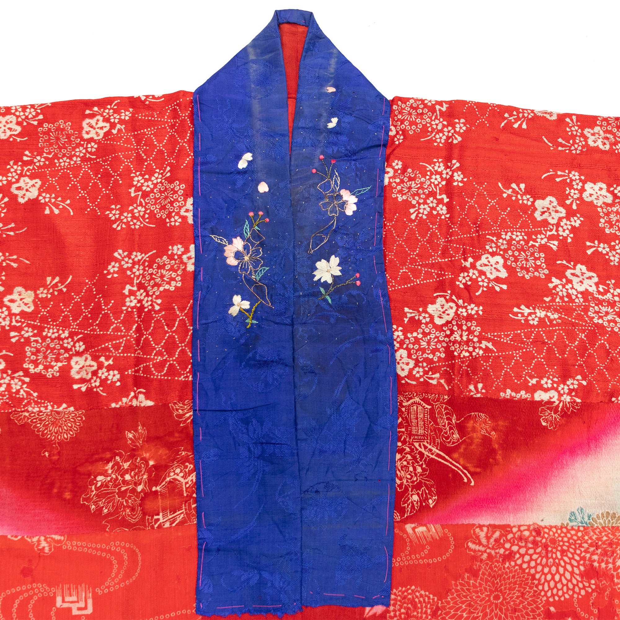 Yosegire Hanjuban with Katazome Silk