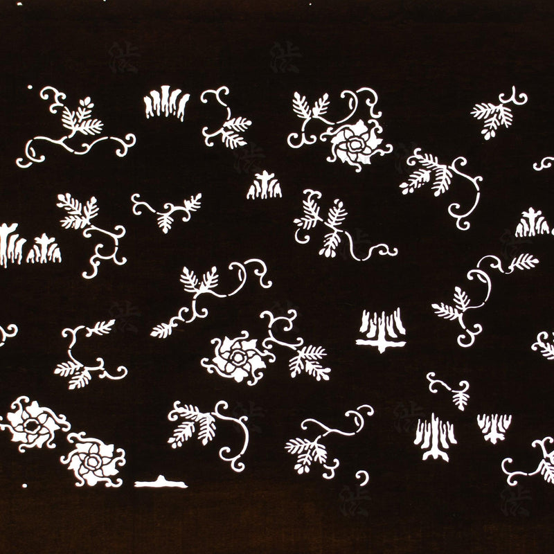 Hand Cut Katagami | Japanese Lacquered Paper Stencil