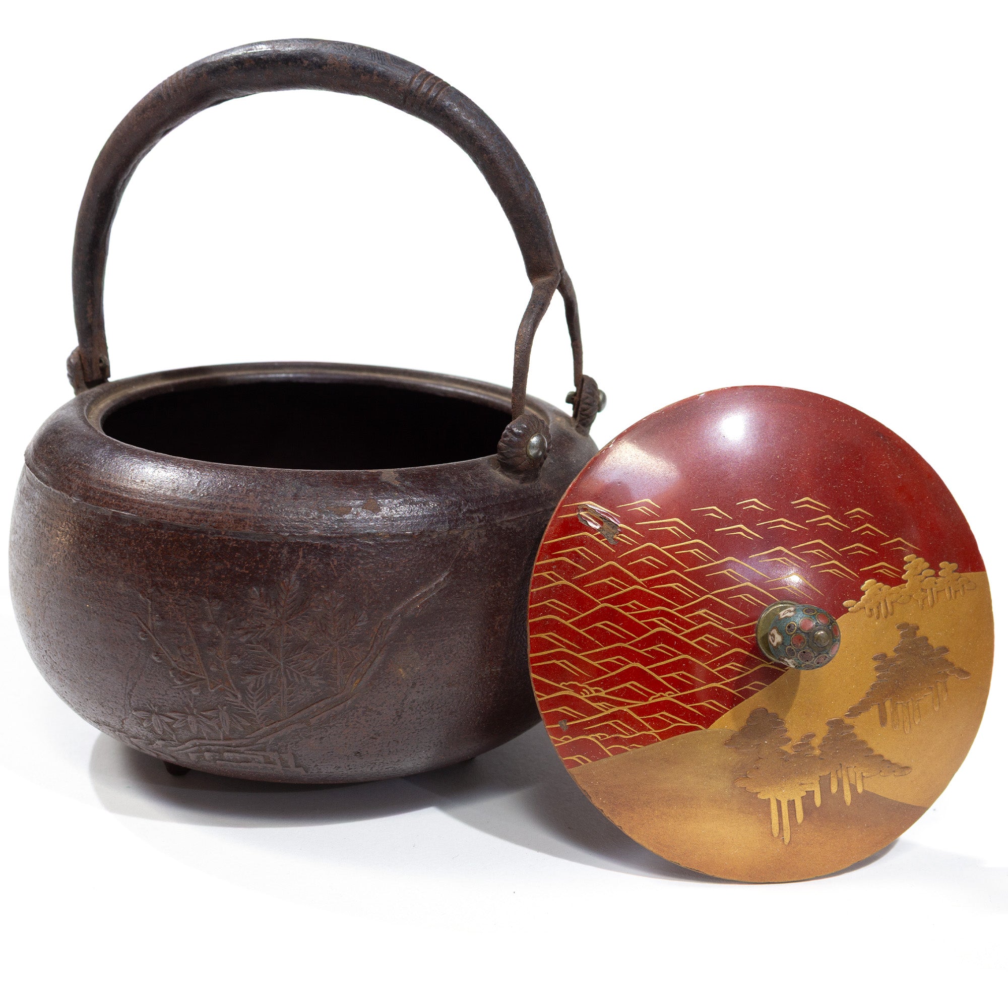 Chōshi | Sake Ewer Pair With Maki-e Lids