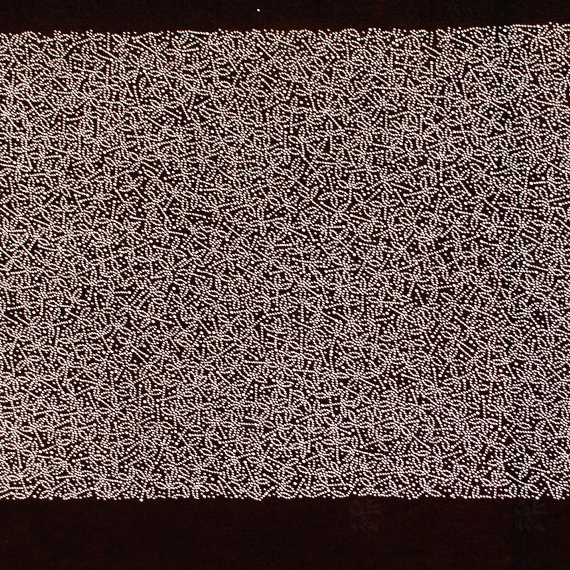 Hand Cut Edo Komon Katagami | Japanese Lacquered Paper Stencil