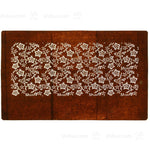 Meiji Floral Katagami | Japanese Lacquered Paper Stencil