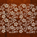 Meiji Floral Katagami | Japanese Lacquered Paper Stencil