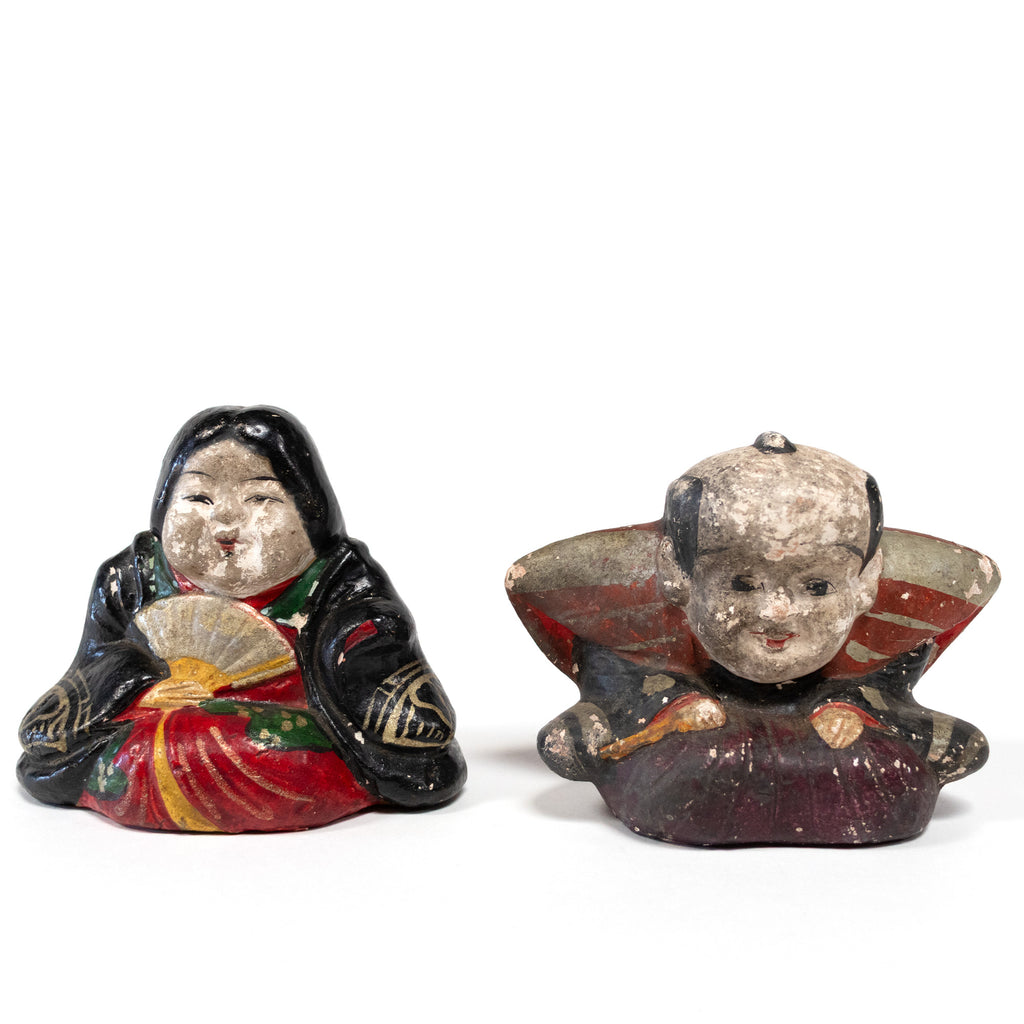 Fukusuke and Otafuku | Japanese Good Luck Figures – Shibui