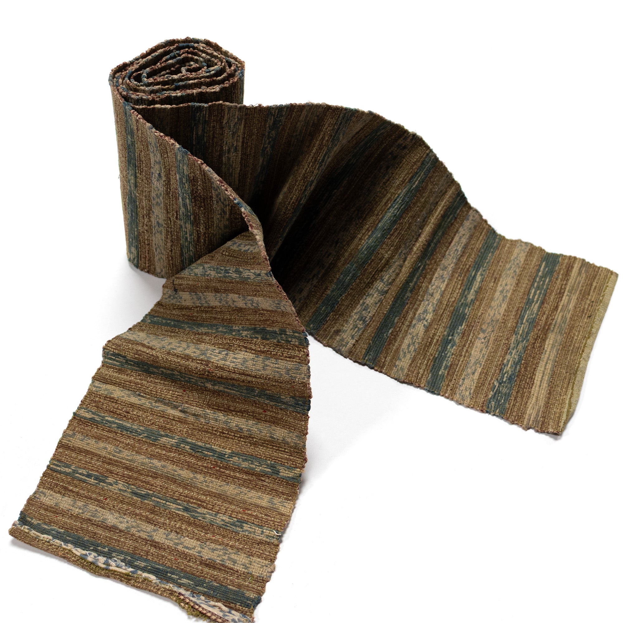 Sakiori Obi | Recycled Silk Upcycled Ragweave Belt