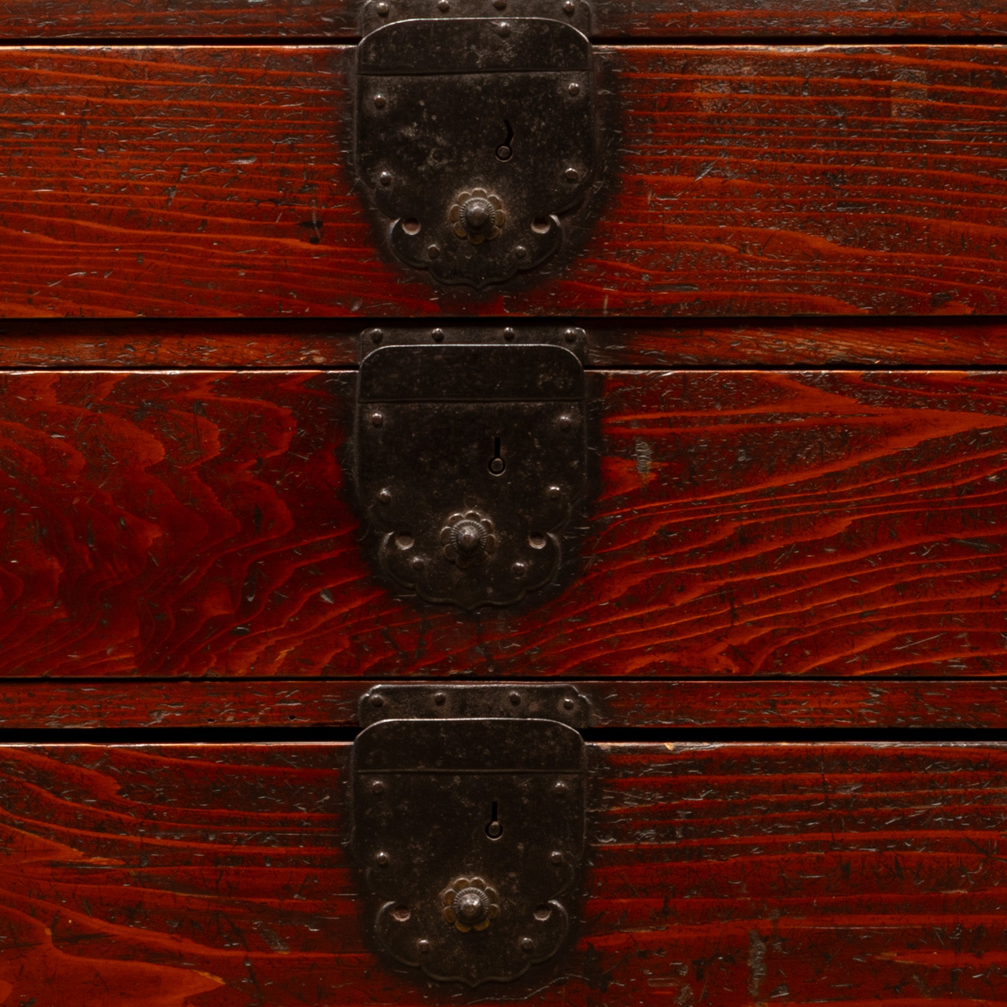 Half Isho Dansu Clothing Chest | Japanese Antique Furniture