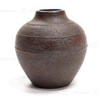 Vintage Cast Iron Japanese Vase