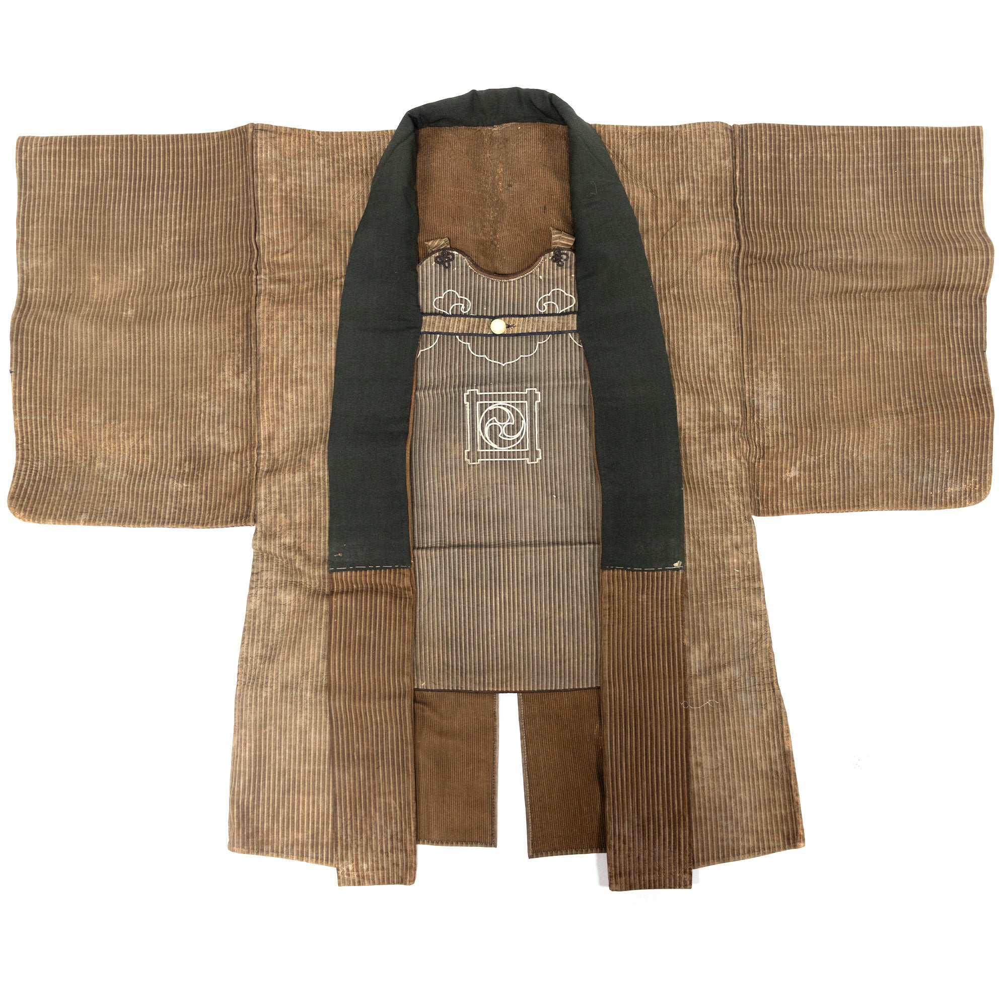 Inden Kawabaori Beautiful Reversable Doeskin Fireman's Coat & Muneate Set