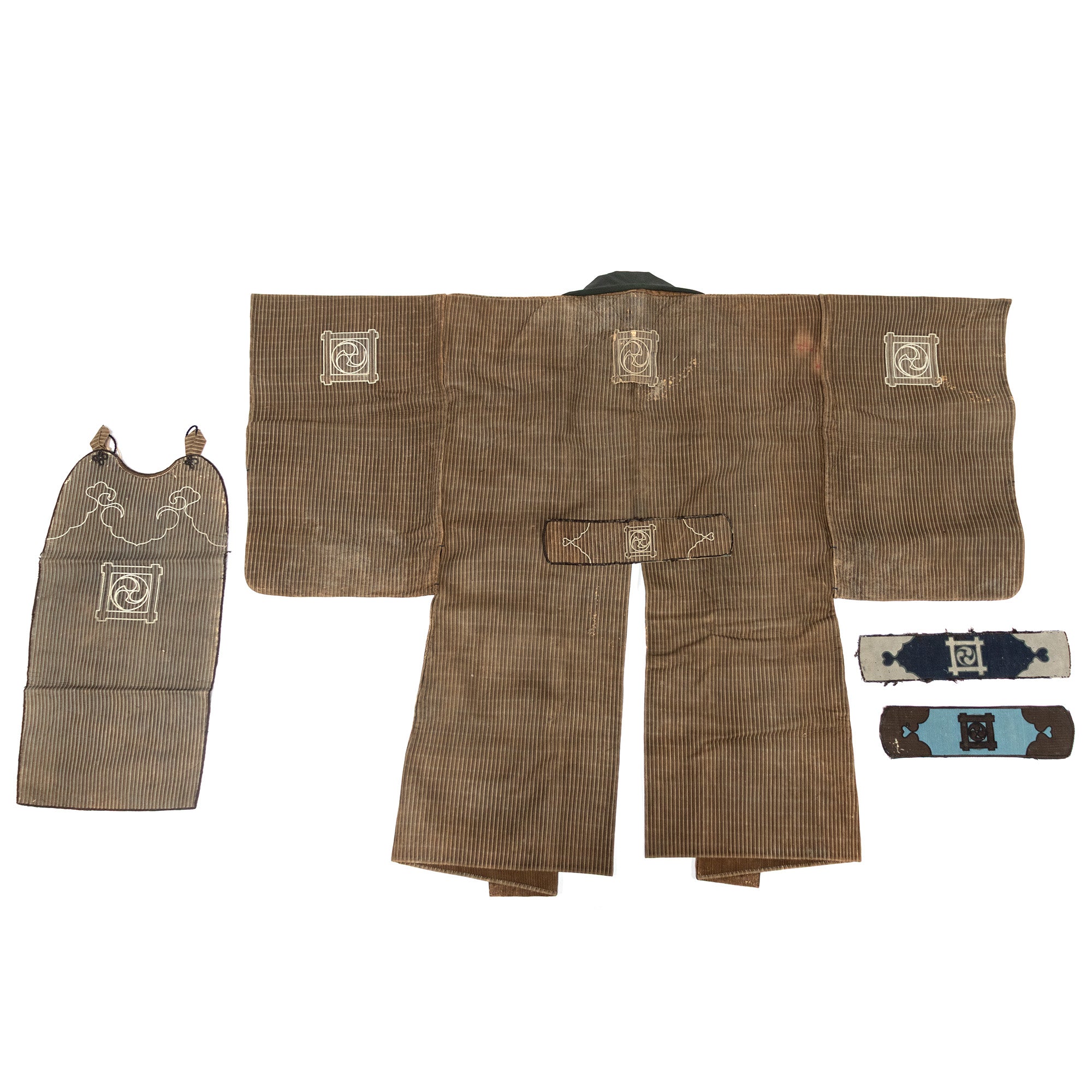 Inden Kawabaori Beautiful Reversable Doeskin Fireman's Coat & Muneate Set