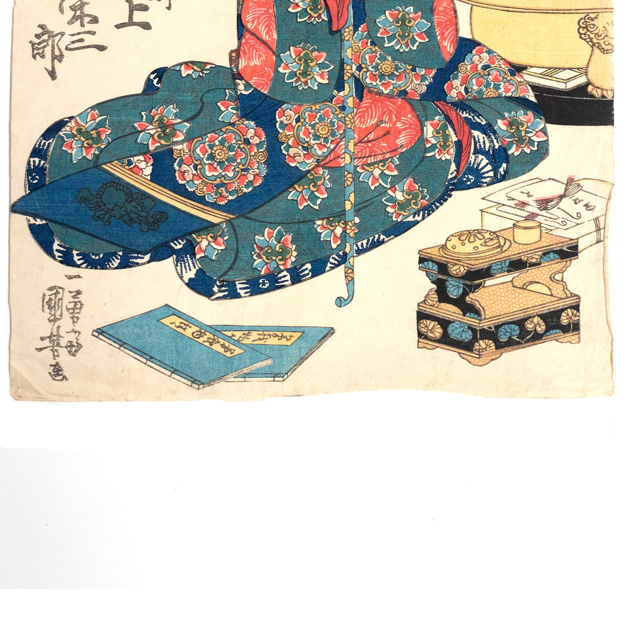 Kabuki Play Print | Antique Japanese Wood Block Print