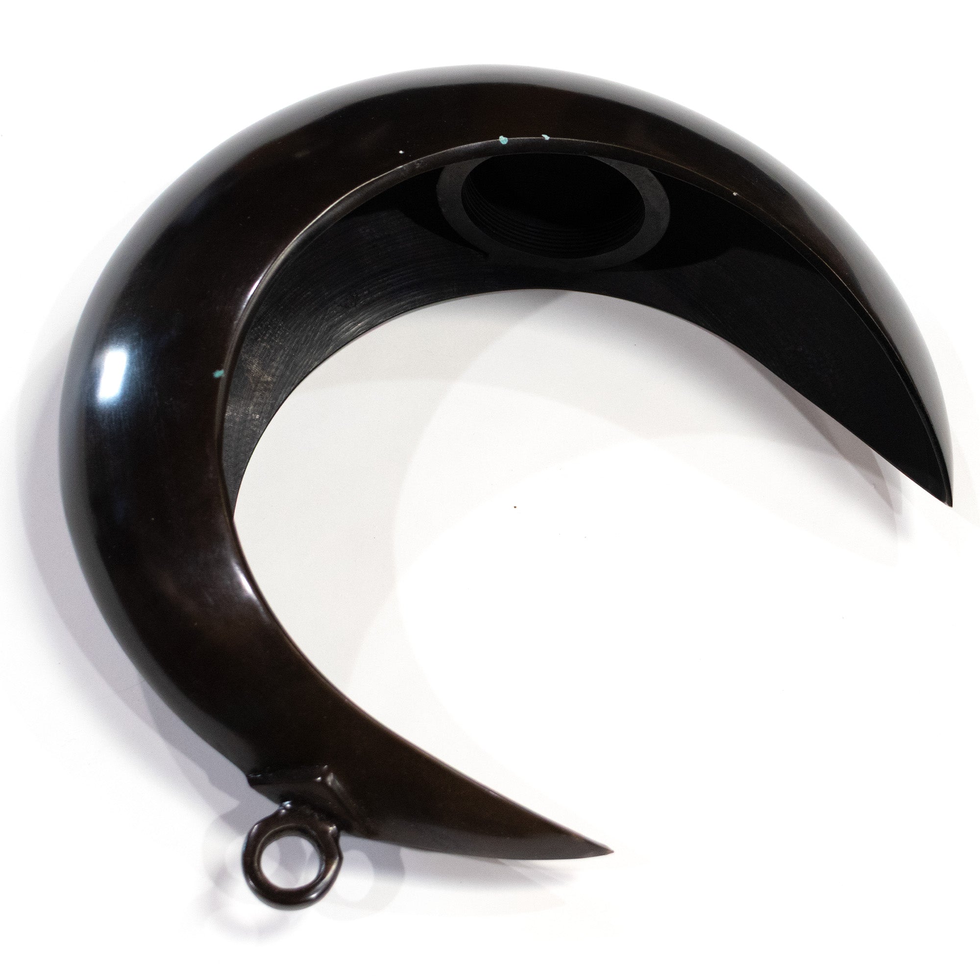 Japanese Antique Bronze Hanging Moon Vase