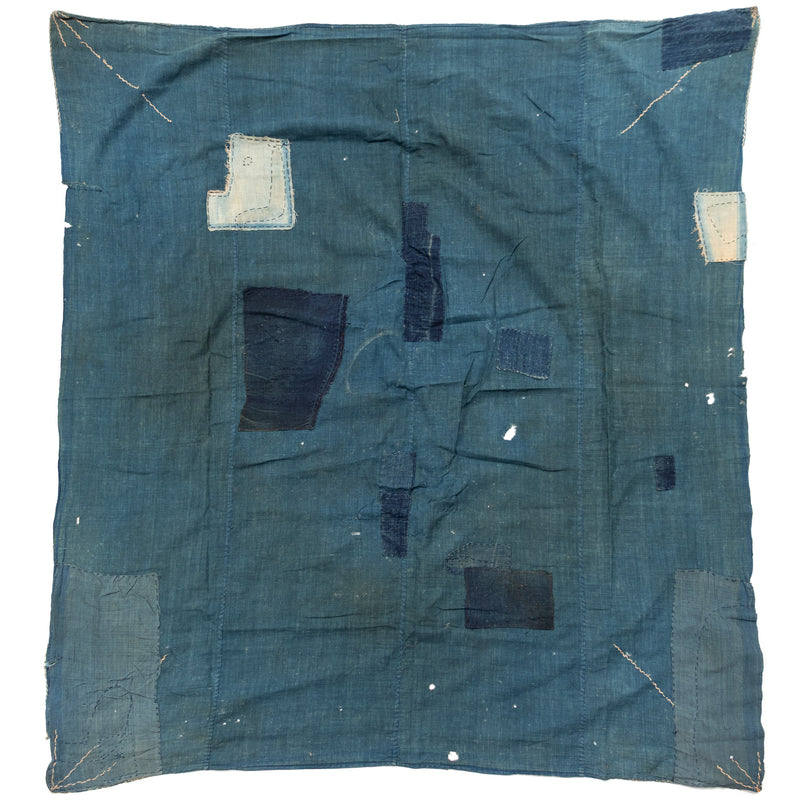 Boro 4 Panel Furoshiki | Japanese Indigo
